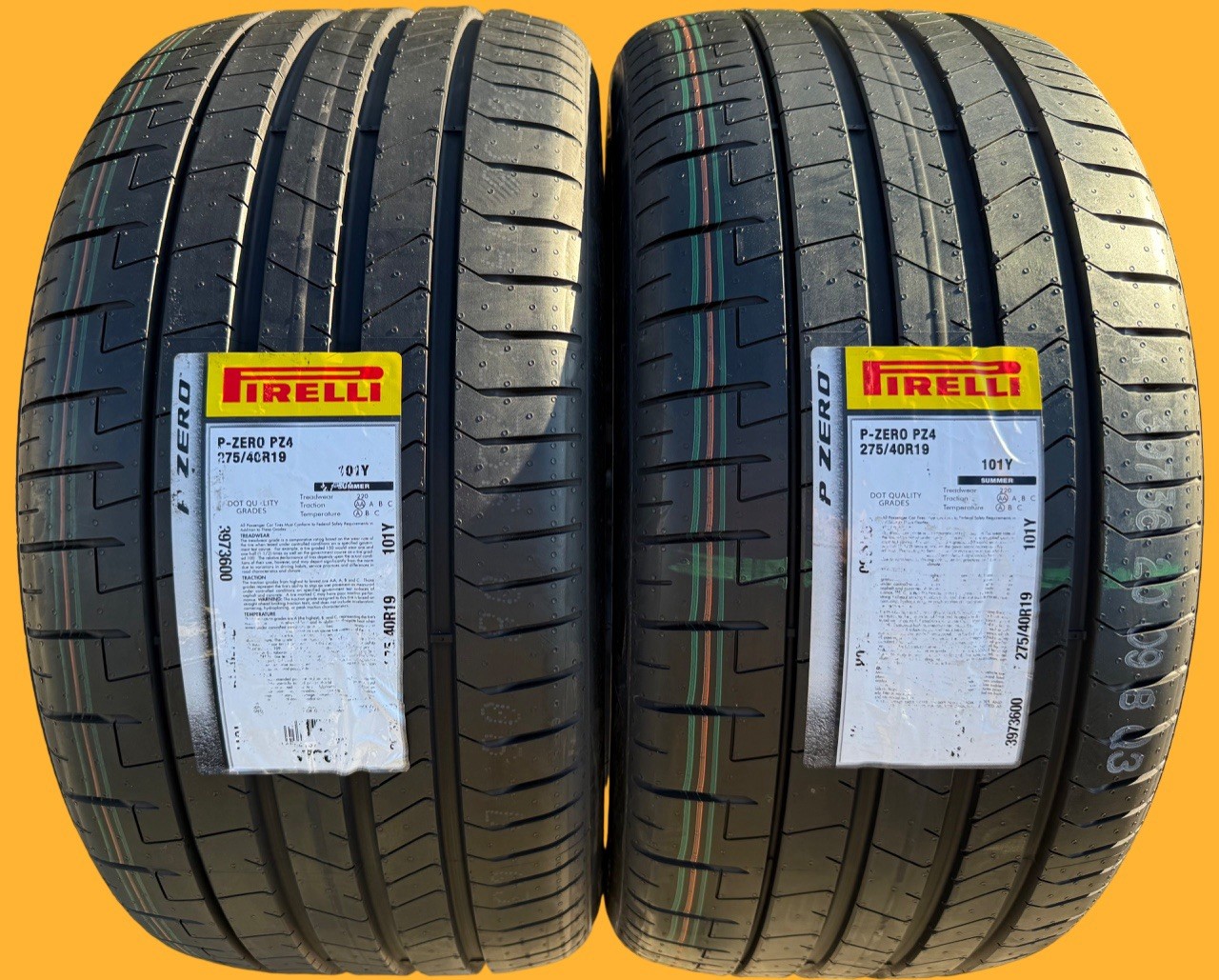 TWO BRAND NEW 275/40R19 Pirelli P Zero PZ4 Sport Tires Like Michelin Sport 4S