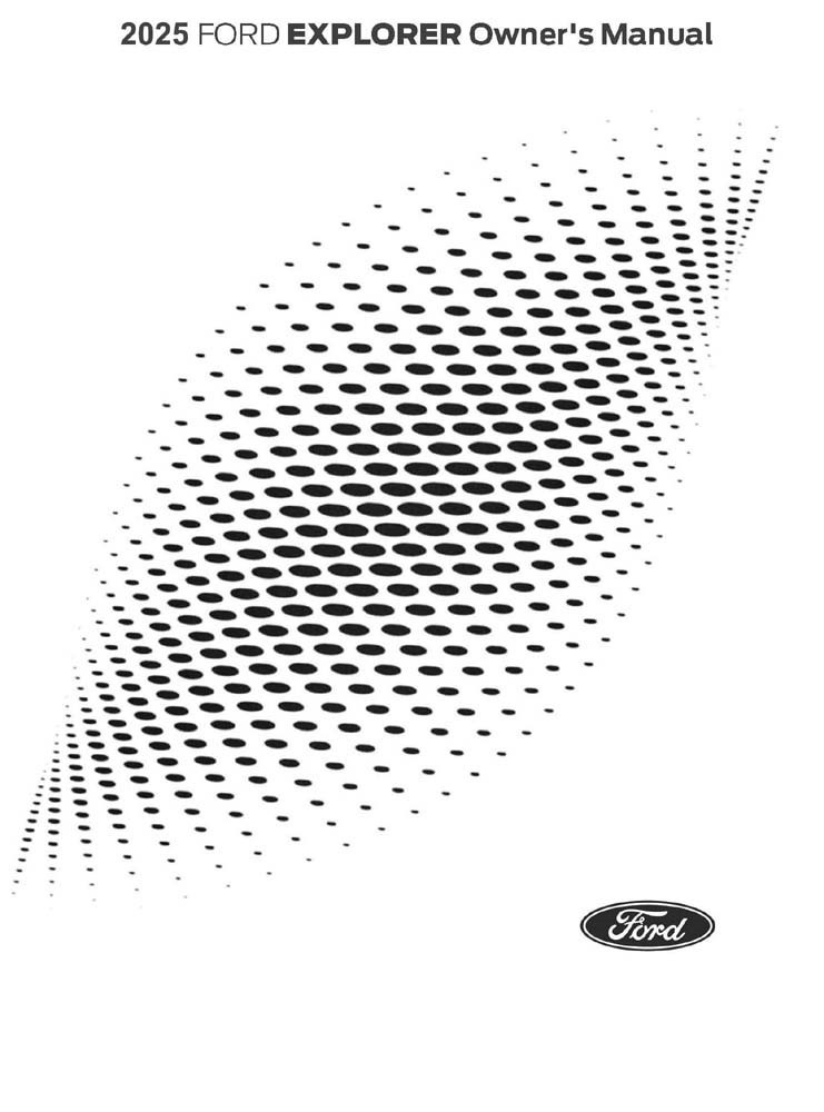 2025 Ford Explorer Owners Manual User Guide