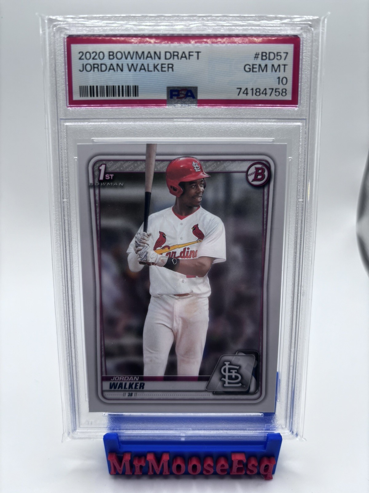 2020 Bowman Draft Jordan Walker 1st Prospect #BD-57 PSA 10 Cardinals GEM MINT 2020 Bowman Draft Jordan Walker 1st Prospect #BD-57 PSA 10 Cardinals GEM MINT