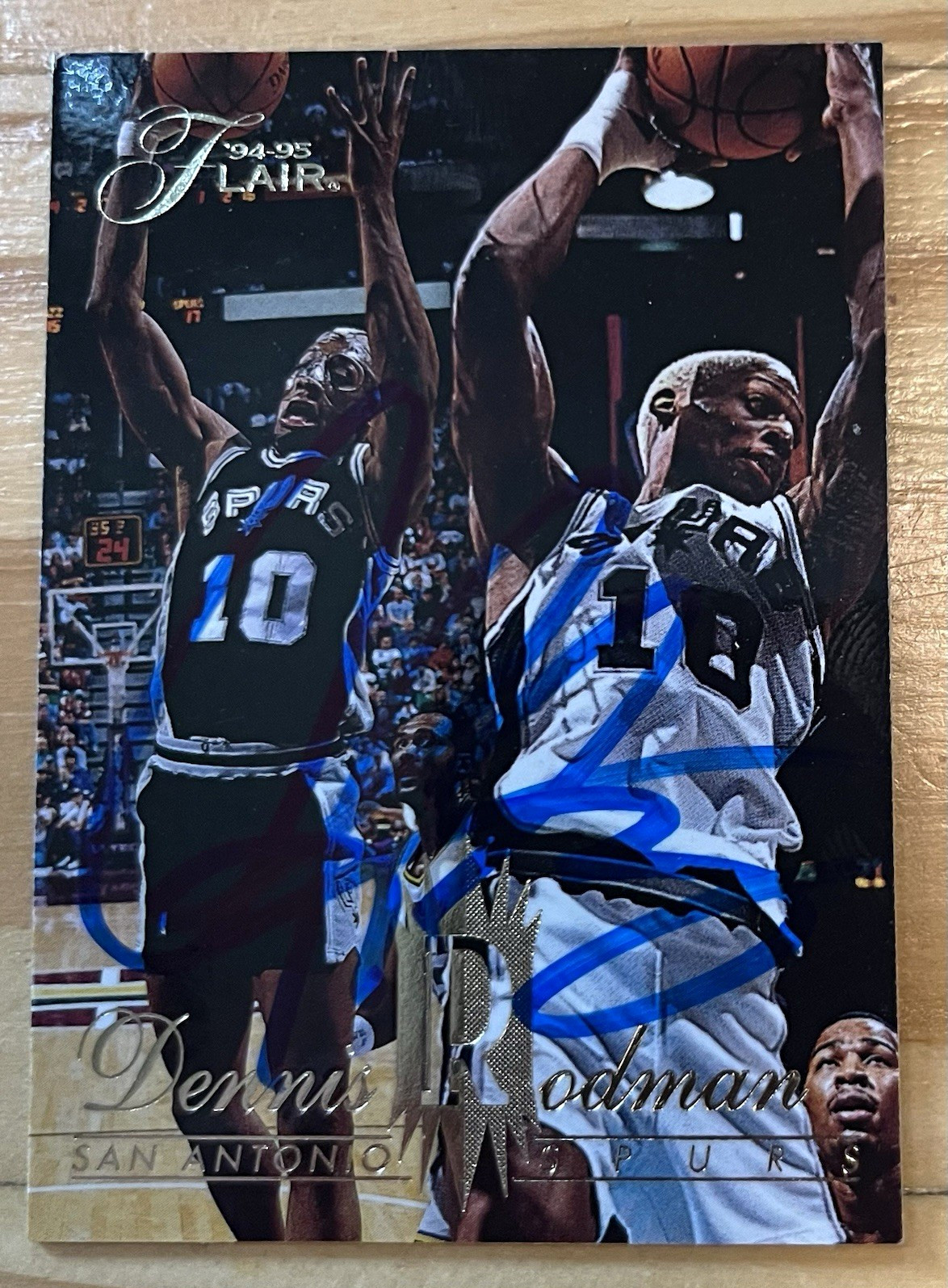 1994-95 Fleer Flair Dennis Rodman Autographed Card - HOF 