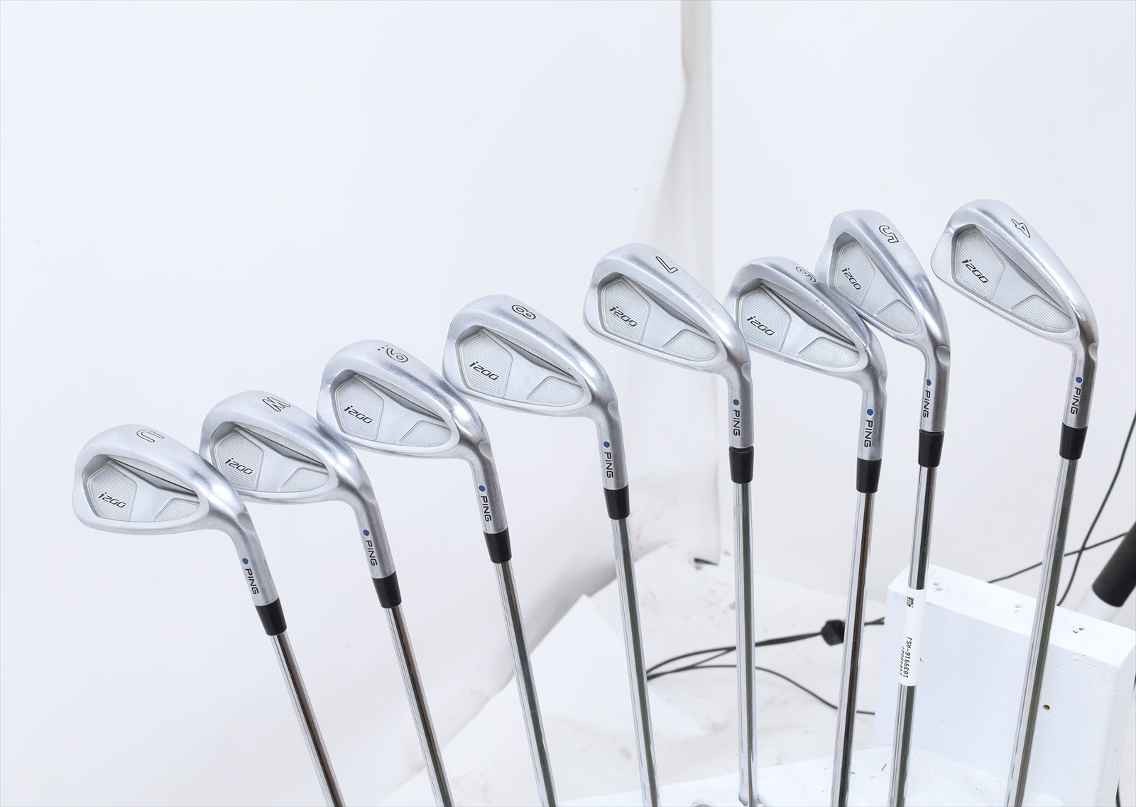 Ping I200 Blue Dot Iron Set 4-Pw, Uw Stiff Flex Ping Awt 2.0 Steel 14048887 Good
