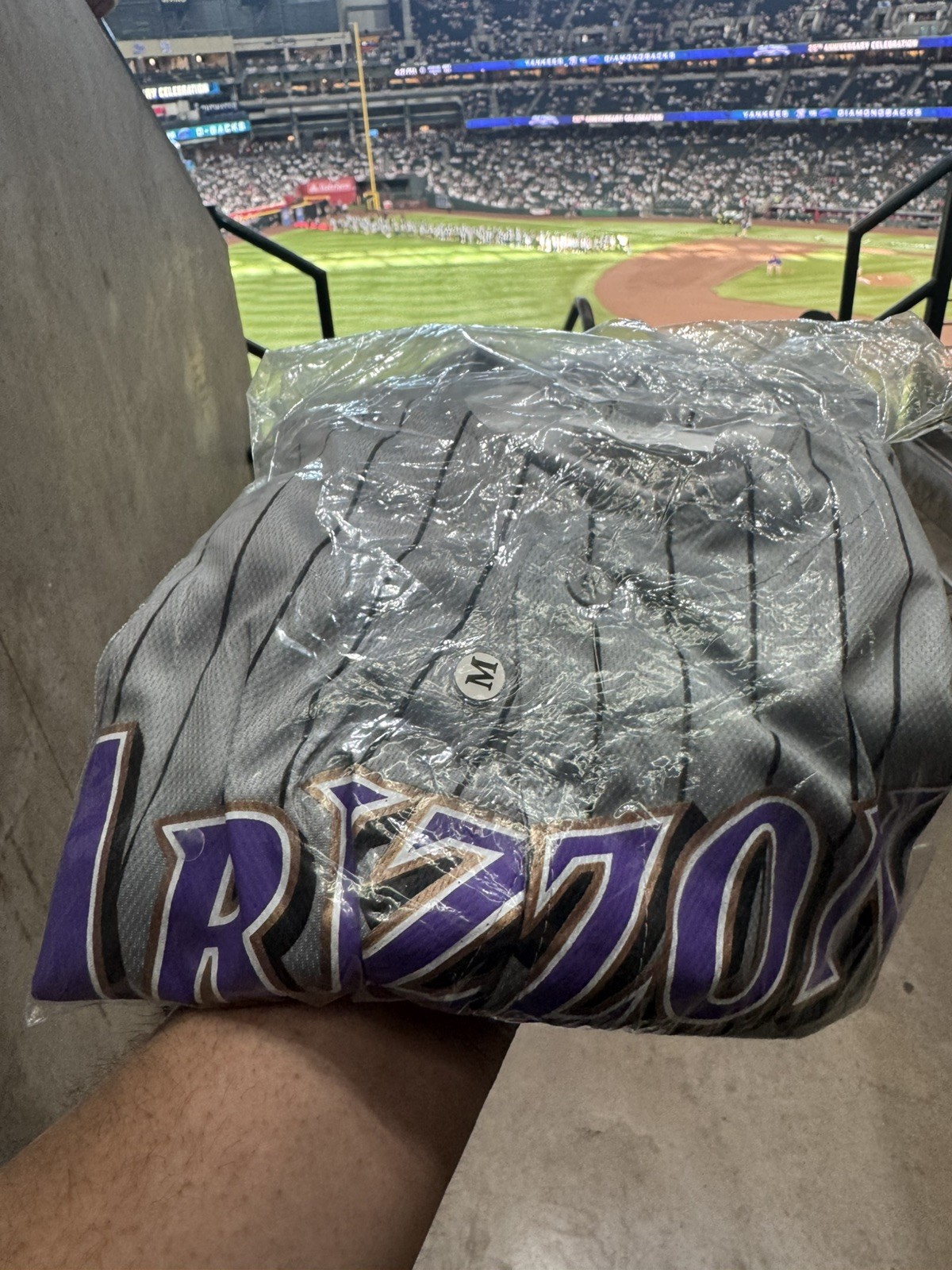 🏆🐍*IN HAND*SIZE MEDIUM AZ DBacks 2001 Throwback Jersey SGA 9/19/26 *FAST SHIP*