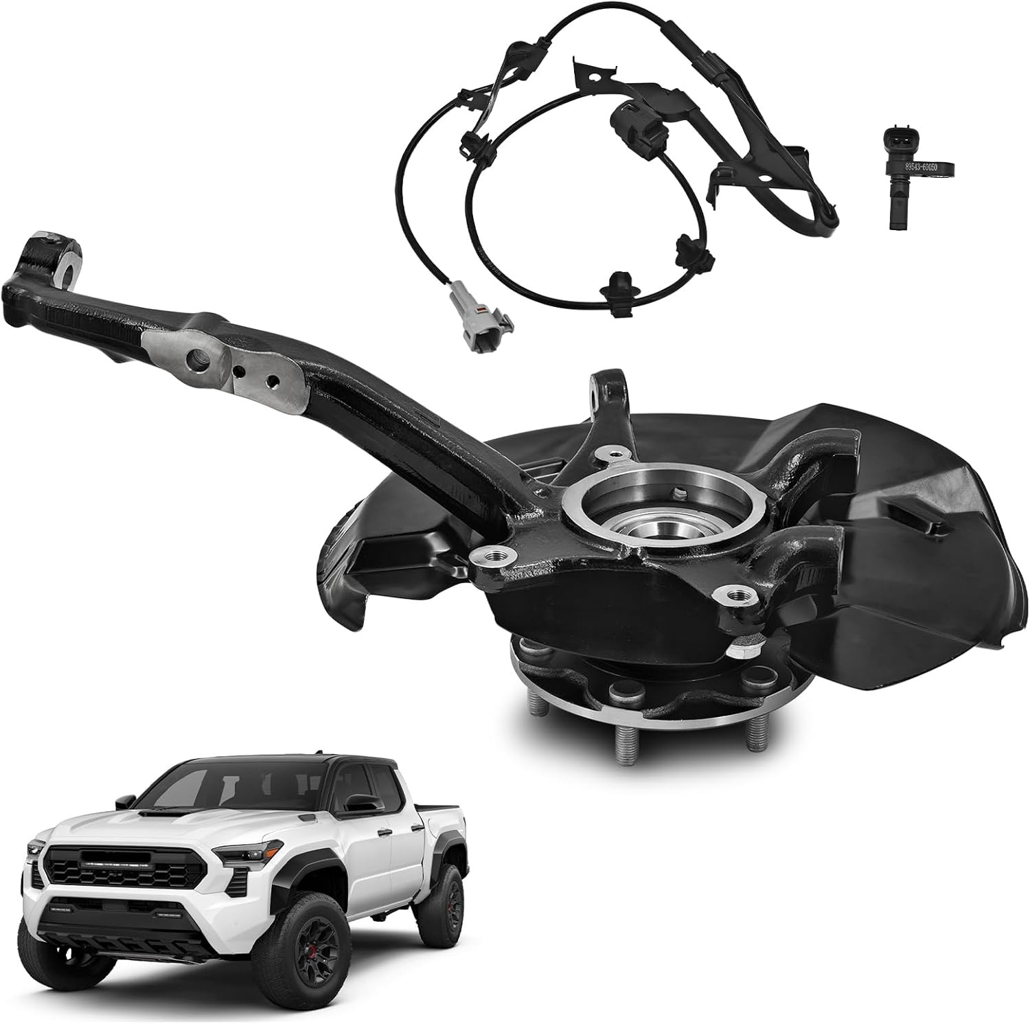 2005-2023 Tacoma 2.7L 3.5L 4.0L Front Left Steering Knuckle–Compatible Replaceme 2005-2023 Tacoma 2.7L 3.5L 4.0L Front Left Steering Knuckle–Compatible Replaceme