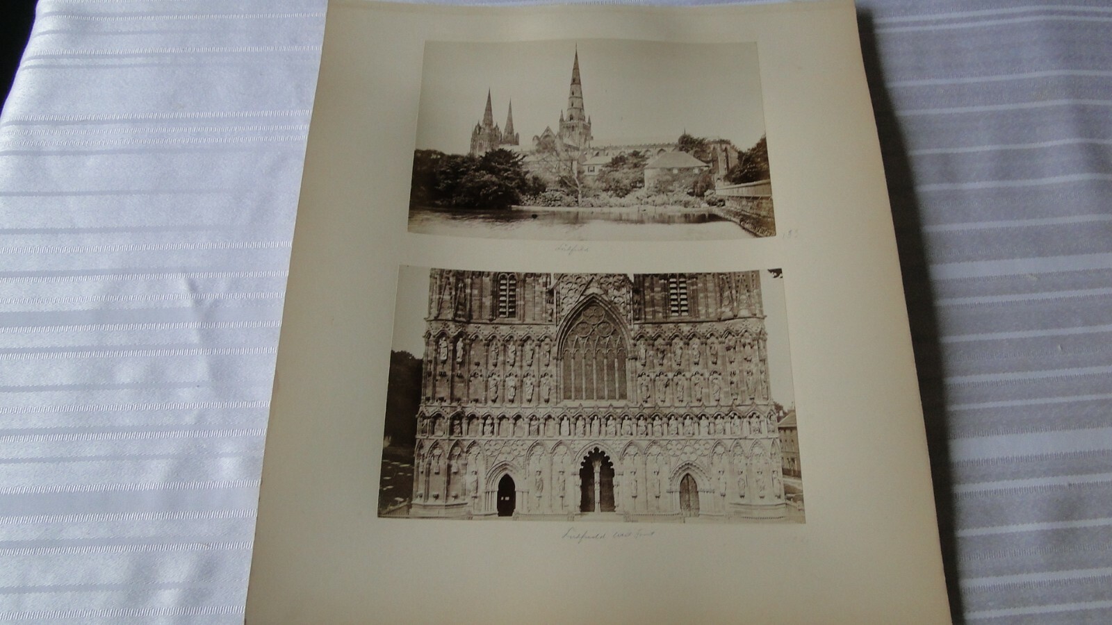 Vintage 19th Century British Albumen Photo Lichfield Vintage 19th Century British Albumen Photo Lichfield