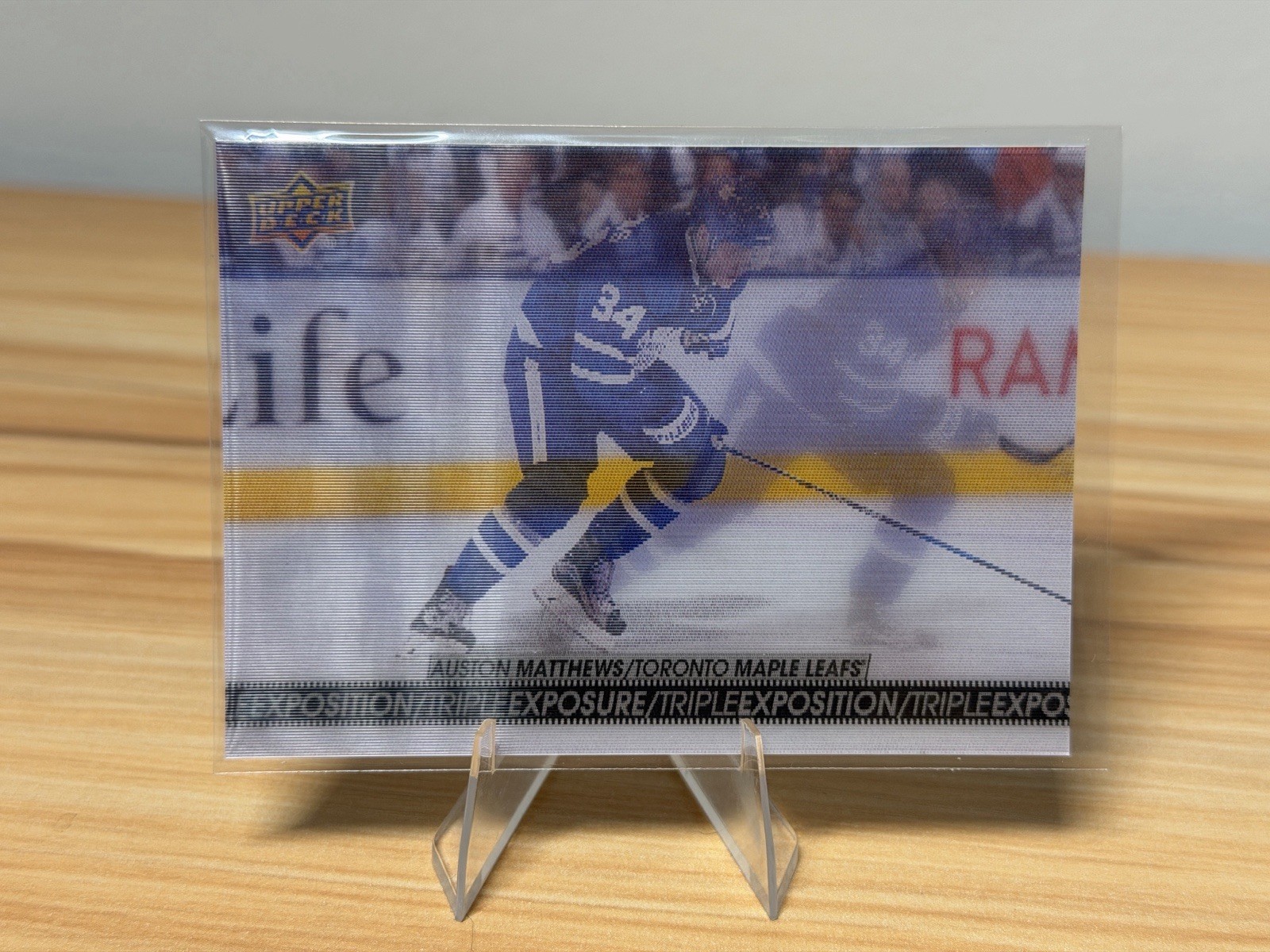 Auston Matthews 2017-18 Tim Hortons Collector\'s Series Triple Exposure #TE-5