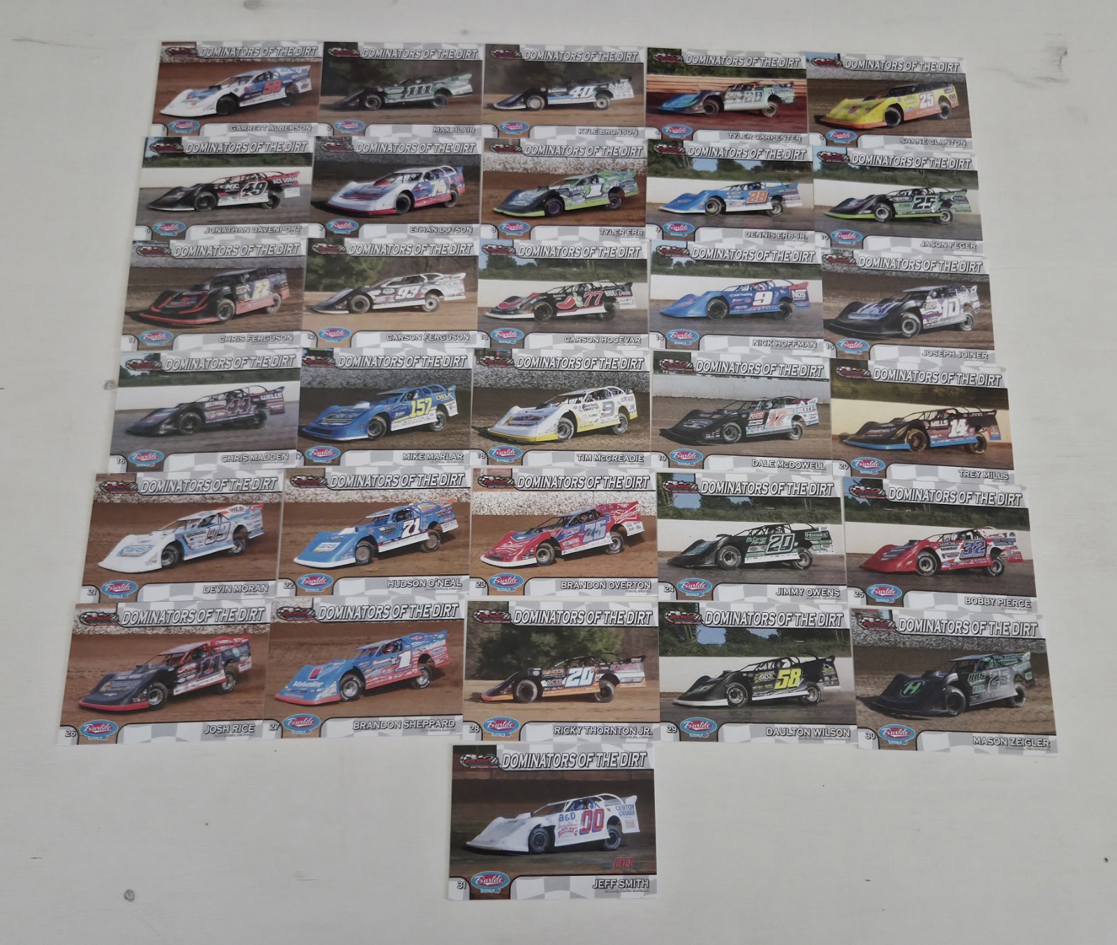 2026 Dirt Late Model Trading Card Set –31 Cards Bobby Pierce Carson Hocevar