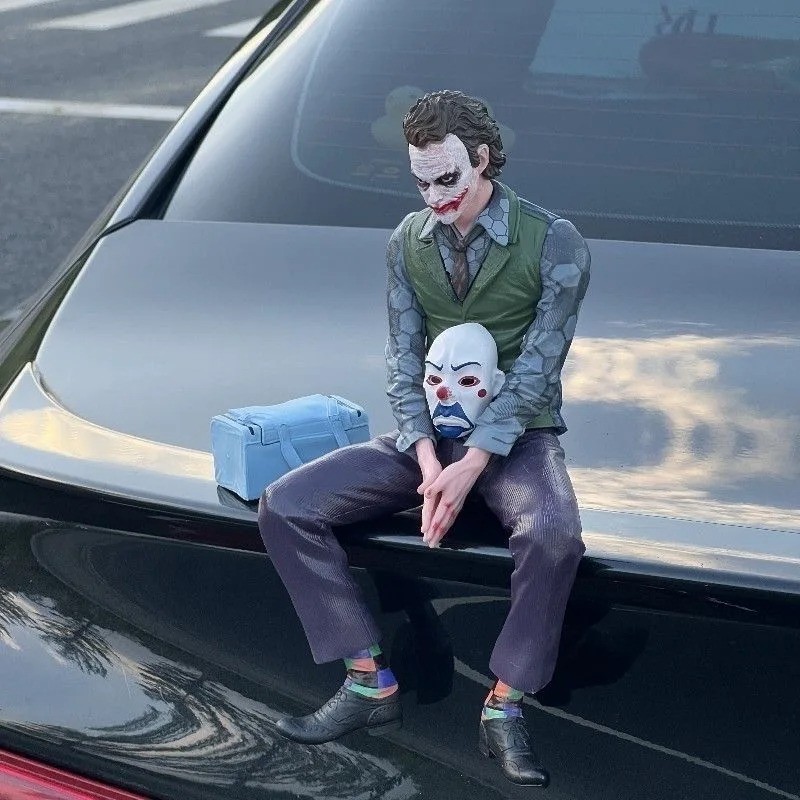 The Joker Figure Car Accessory Car Mounted Joker The Dark Figure 10cm