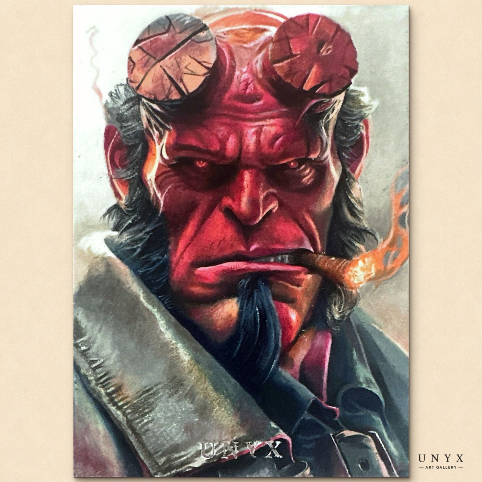 Hellboy Dark Horse Comics Hand-Drawn Sketch Card 1/1 Artist Signed Max