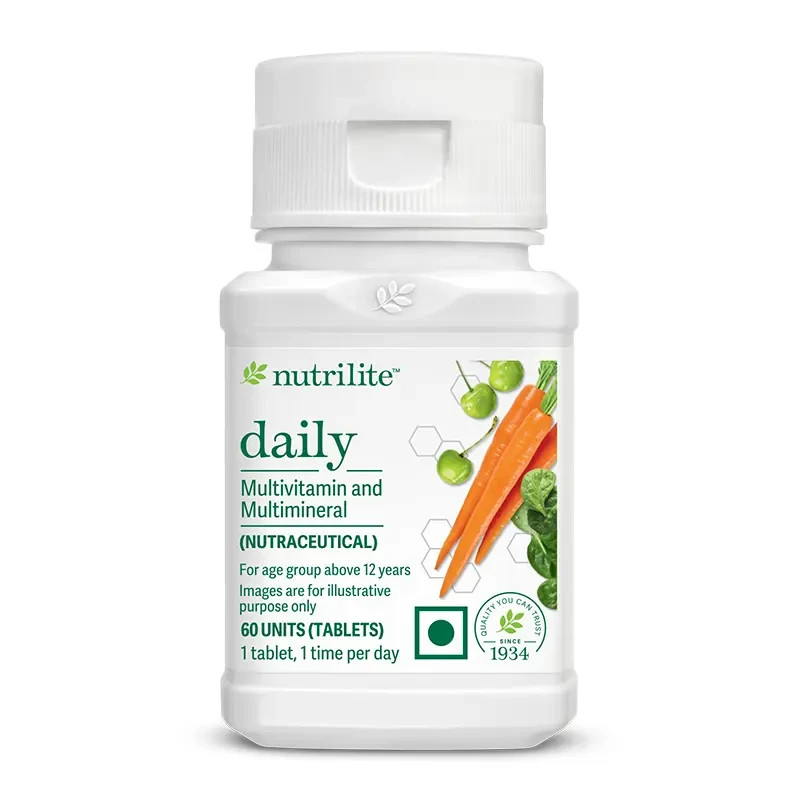Amway Nutrilite Daily Multivitamin Multimineral 60 or 120 Tablets India Amway Nutrilite Daily Multivitamin Multimineral 60 or 120 Tablets India