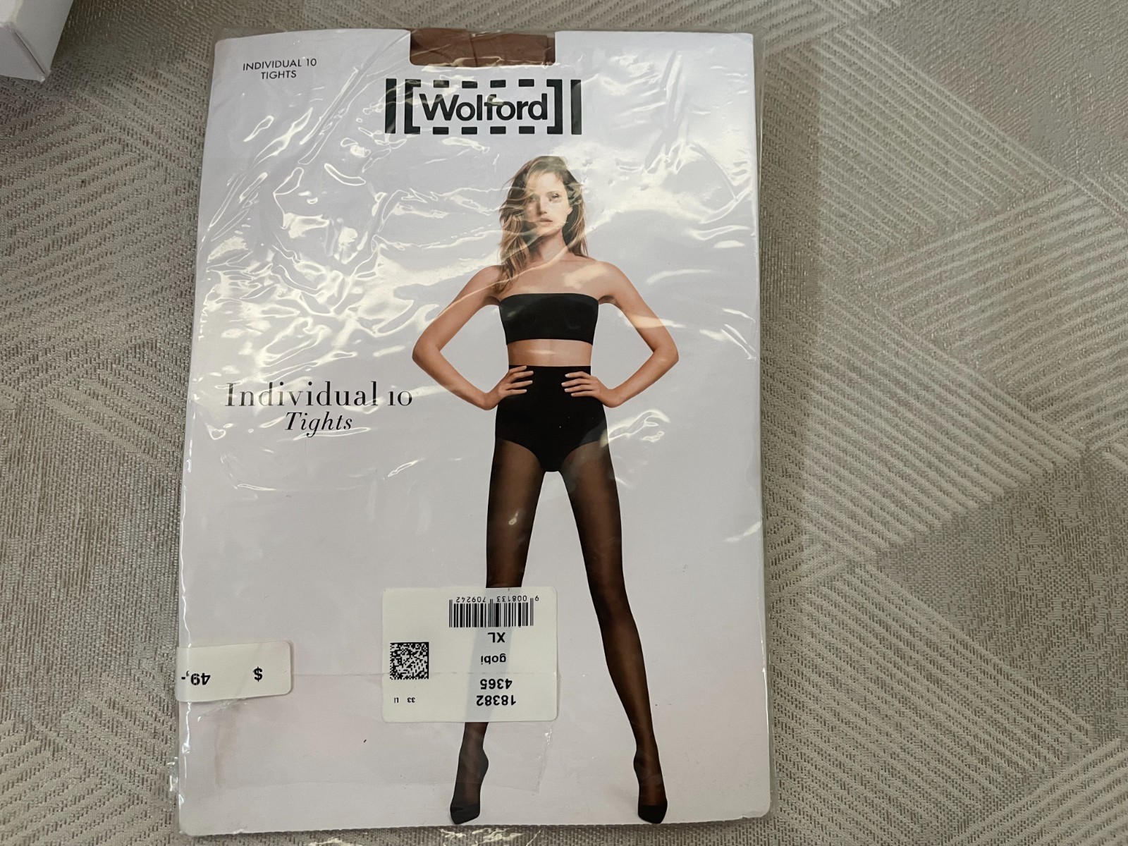 Wolford Individual 10 SZ XL Gobi ControlTop Tights Open Package