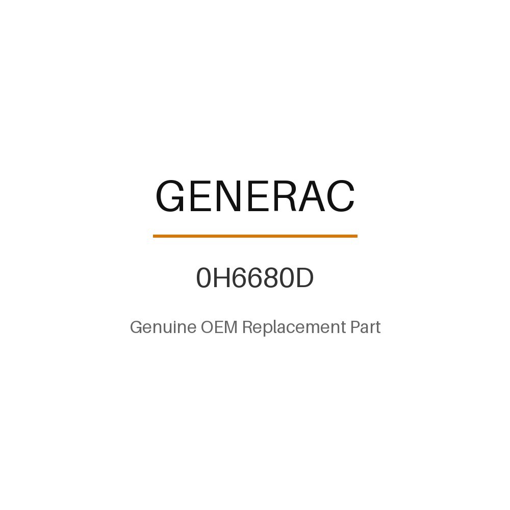 Generac 0H6680D Assembly Center for 2010 Air Cooled Home Standby Generators