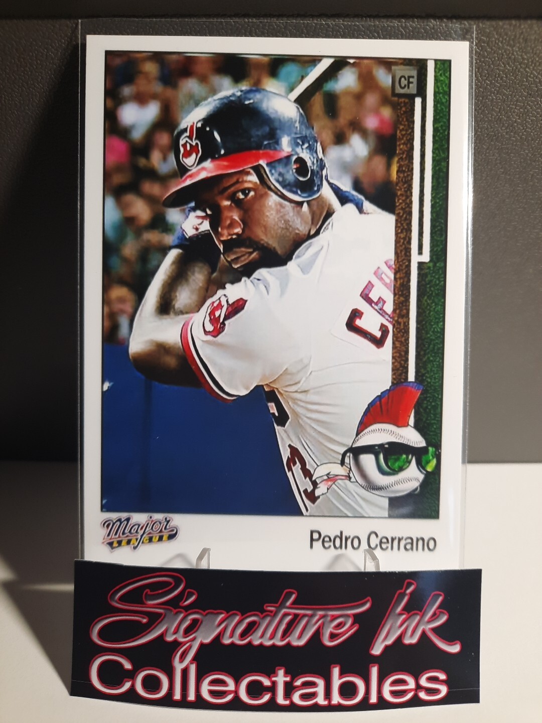 Pedro Cerrano / Dennis Haysbert Custom Art Card - Major League Movie - Raw Card Pedro Cerrano / Dennis Haysbert Custom Art Card - Major League Movie - Raw Card