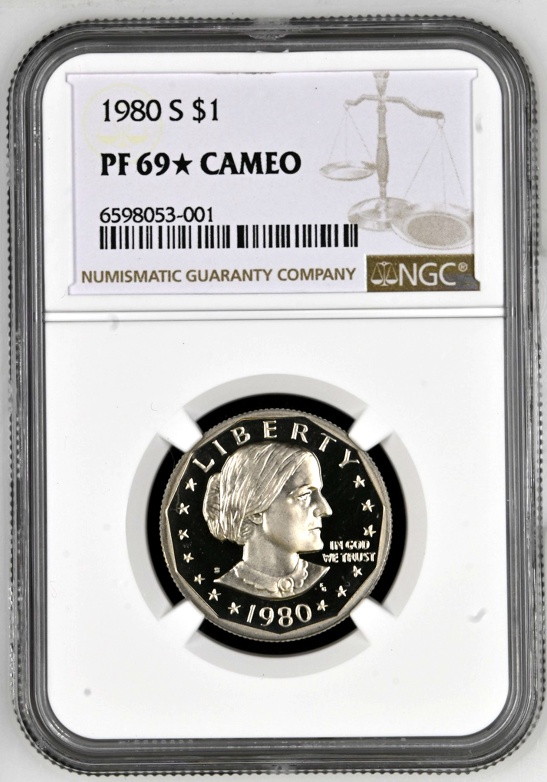 1980 S Susan B Anthony Proof 69 *STAR* CAMEO TOP POP OF 2 VERY RARE 