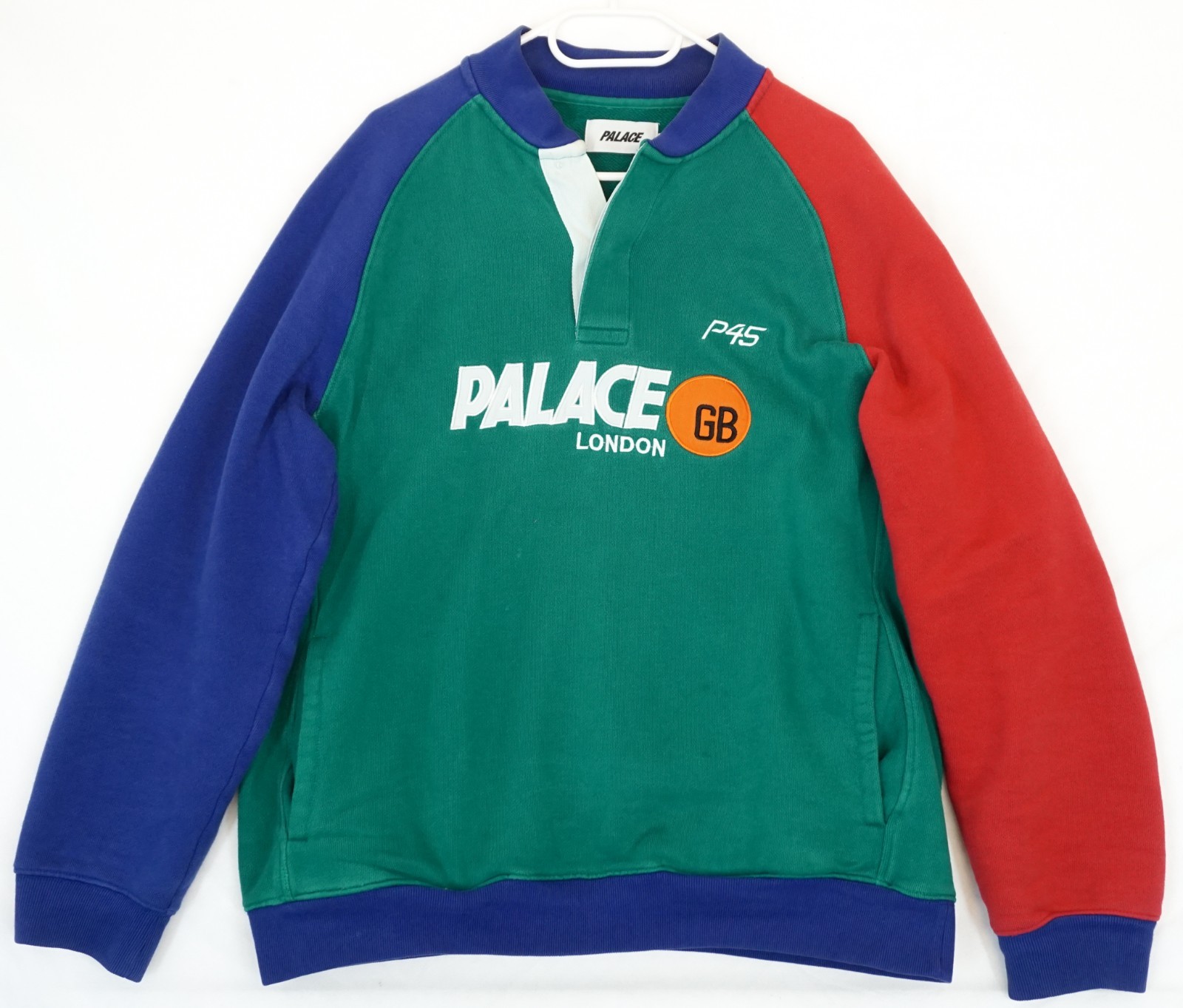 Palace P45 GB Color Block Cotton Sweater Men\'s Size L