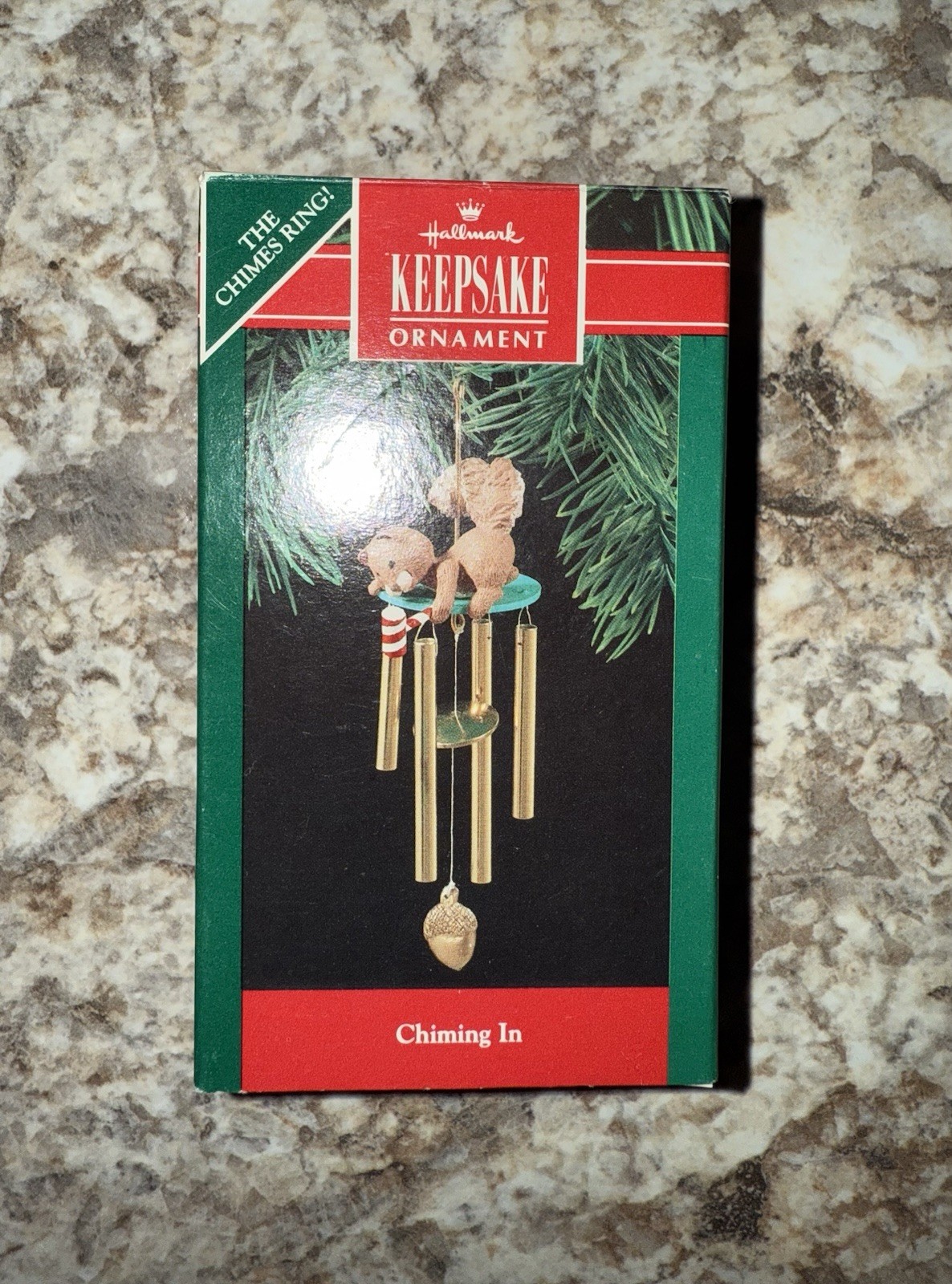 VINTAGE 1990 HALLMARK CHIMING IN CHRISTMAS ORNAMENT NEW IN BOX VINTAGE 1990 HALLMARK CHIMING IN CHRISTMAS ORNAMENT NEW IN BOX