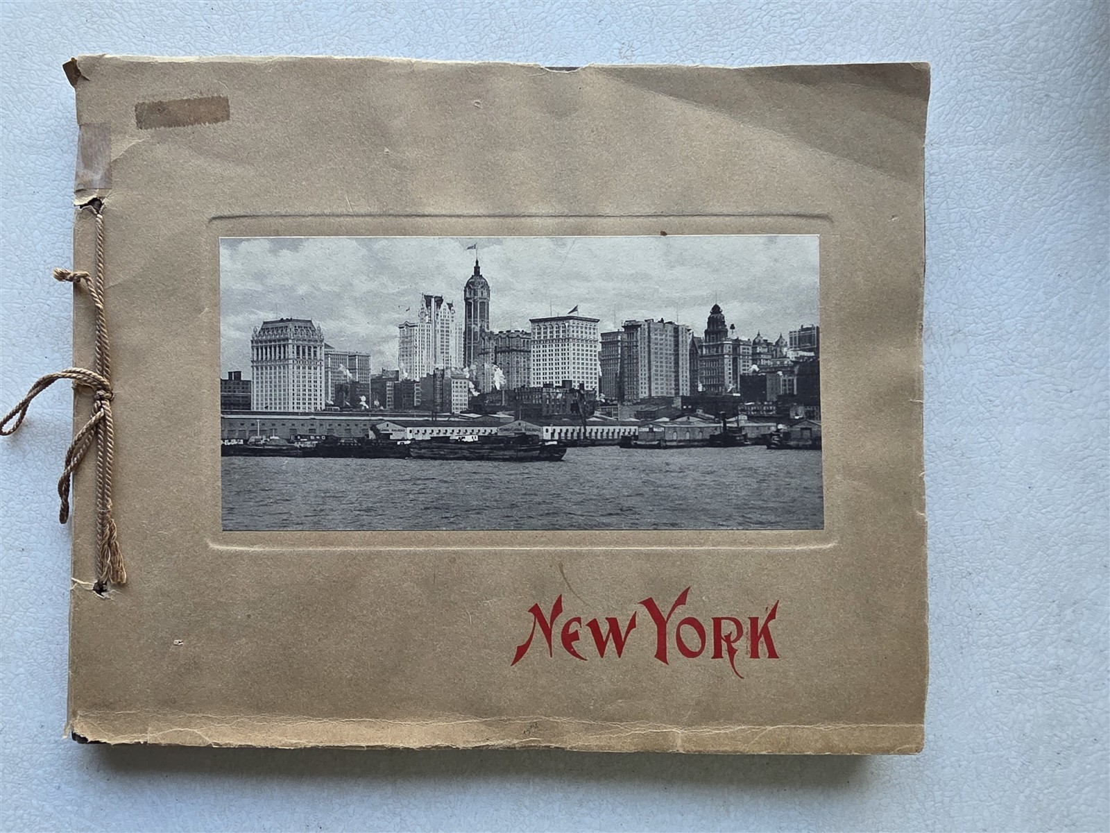New Yook City Antique 1908 Book Portfolio of Photographs, 27 Photogravures