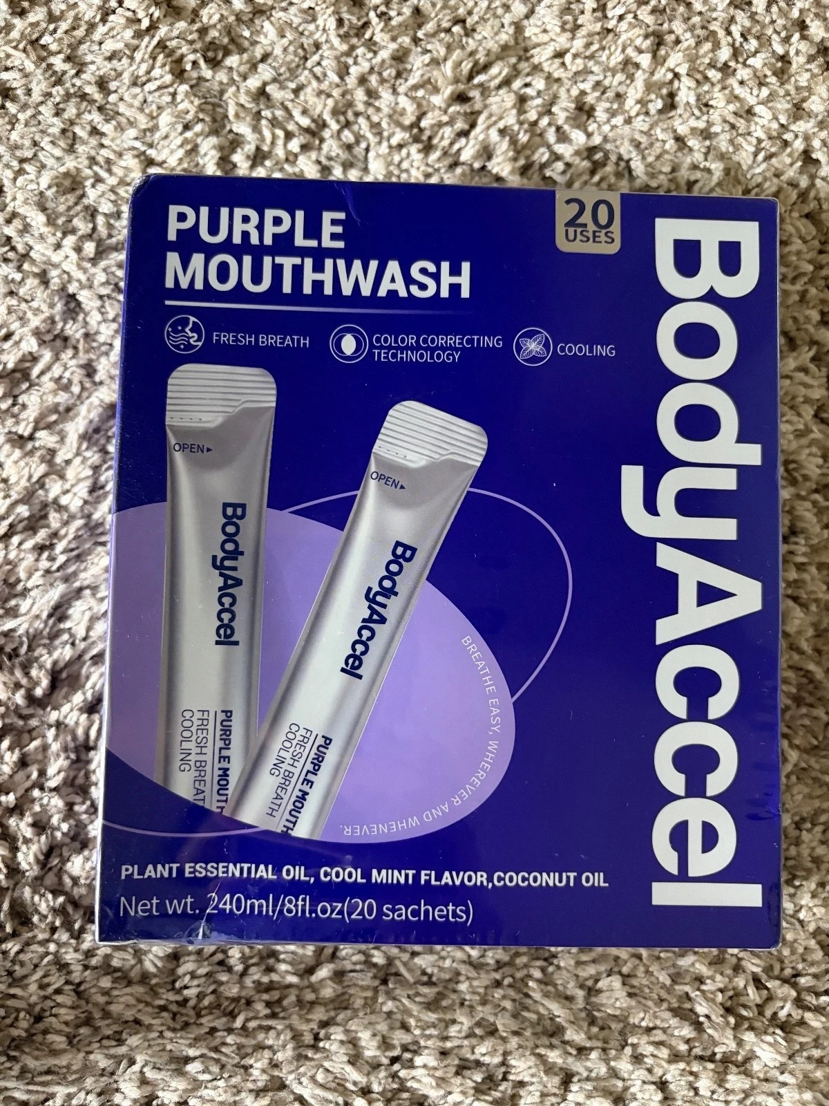 New BodyAccel Purple Mouthwash 1 pack (20 sachets) New BodyAccel Purple Mouthwash 1 pack (20 sachets)