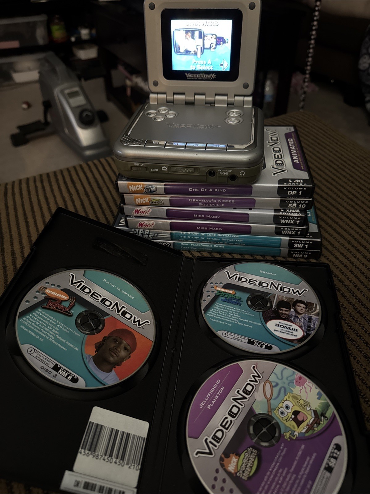 Video Now XP Interactive Video System PVD System Silver With 12 Discs Bundle