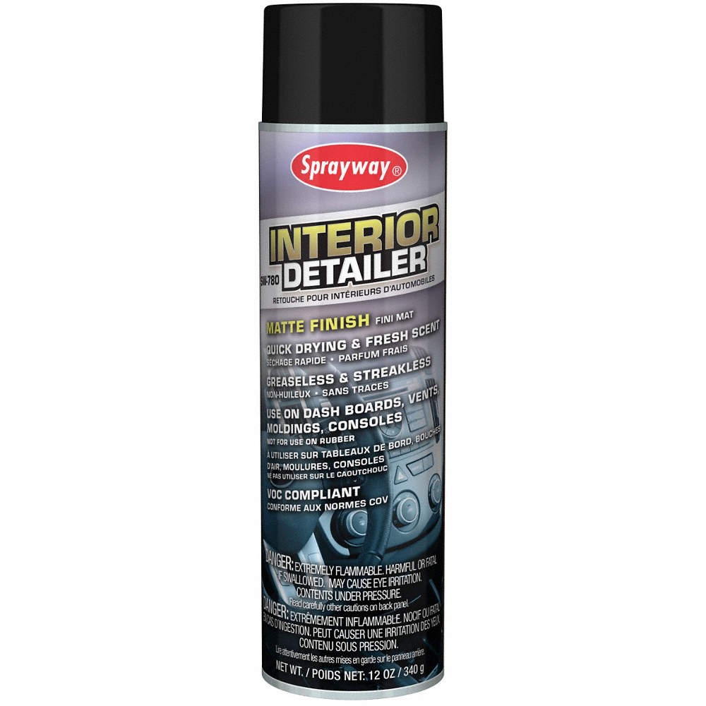 SPRAYWAY SW780 Interior Detailer,Net 12 Oz. 45C013