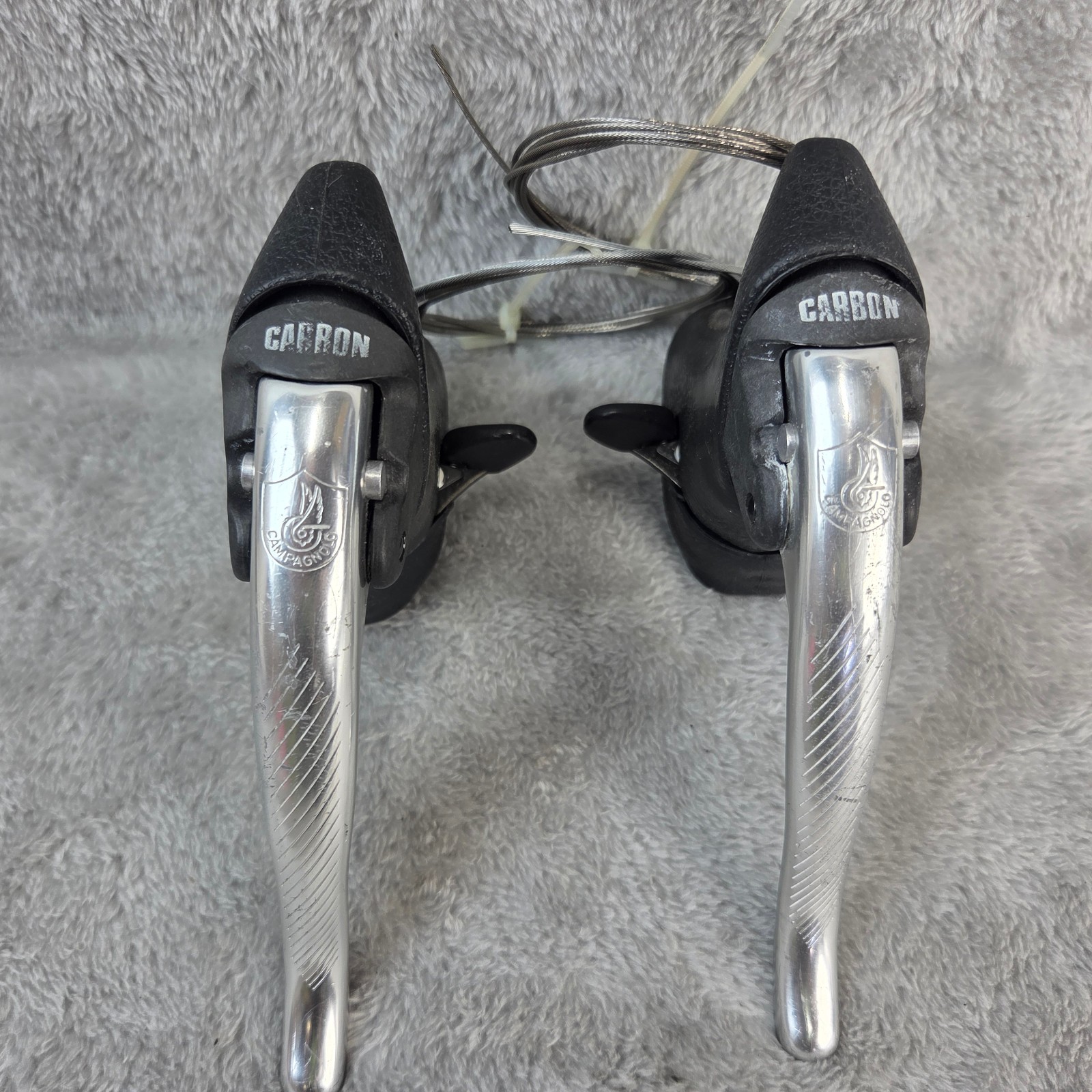 Vintage Campagnolo Record Carbon Ergopower 8 Speed Shifter Brake Lever Set Vintage Campagnolo Record Carbon Ergopower 8 Speed Shifter Brake Lever Set