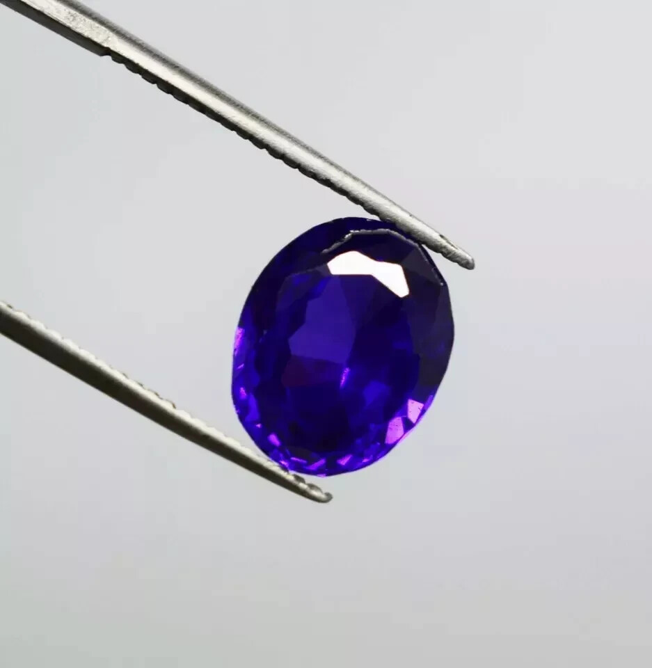 Blue Color Iolite Faceted Oval Cut 9.15 Ct EGL Certified Natural Loose Gemstone