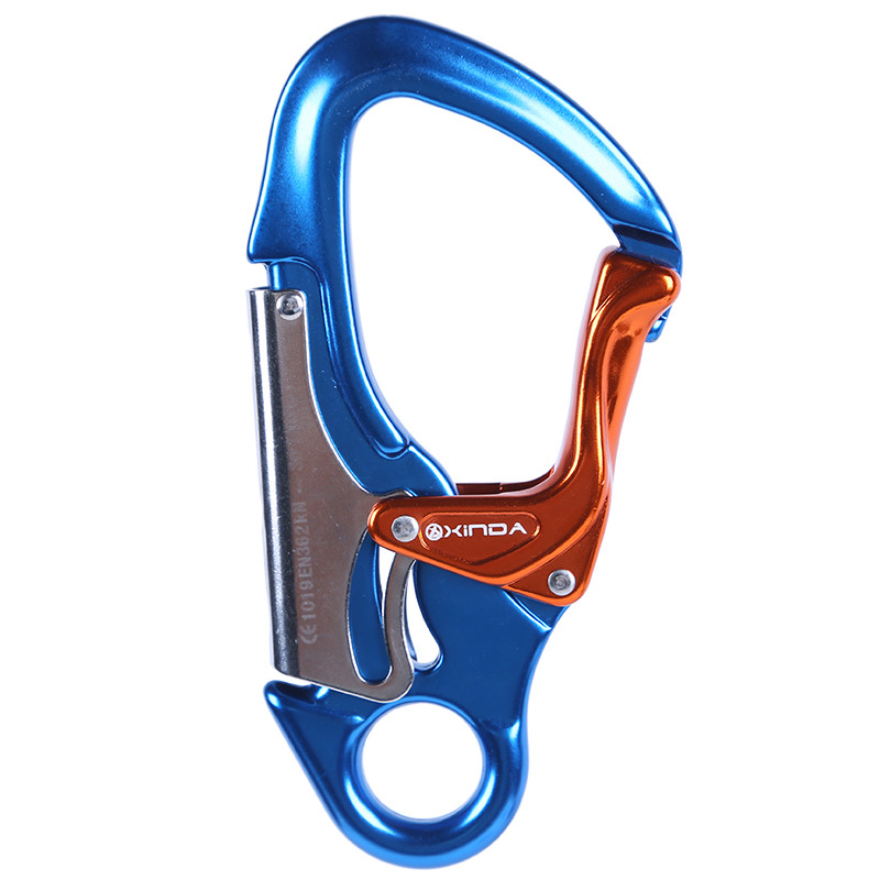 Dual Lock Captive Eye Snap Hook Carabiner for Rock Tree Climbing Rescue 30KN
