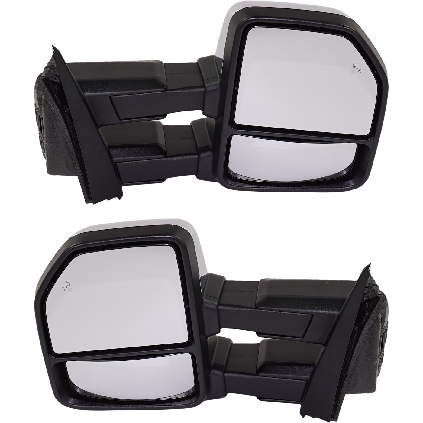 Pair Set of 2 Towing Mirrors  Driver & Passenger Side Heated for F150 Truck Ford