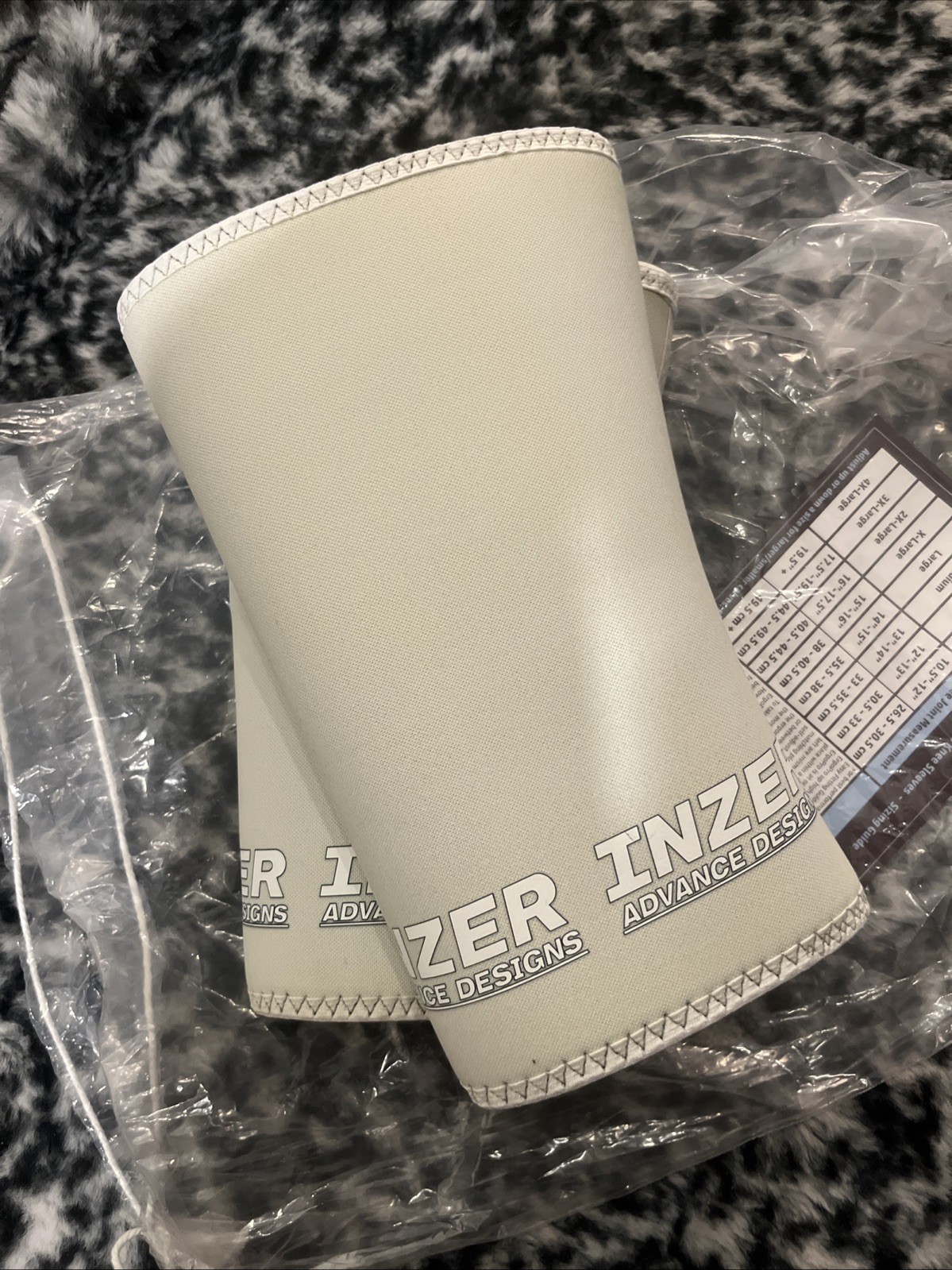 Inzer Ergo Pro White Knee Sleeves Size Small Inzer Ergo Pro White Knee Sleeves Size Small