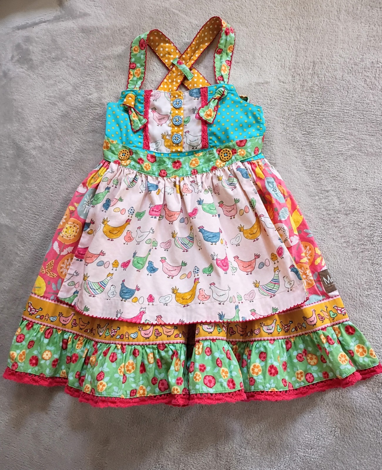 Rare Matilda Jane Chicken Dress Camp MJC To The Birds Dress 4