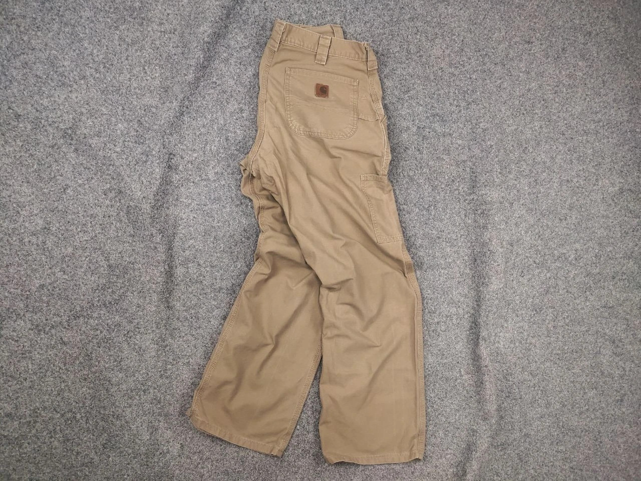 Vintage Carhartt B151 dkn canvas beige Pocket Logo Faded USA Baggy Pants USA