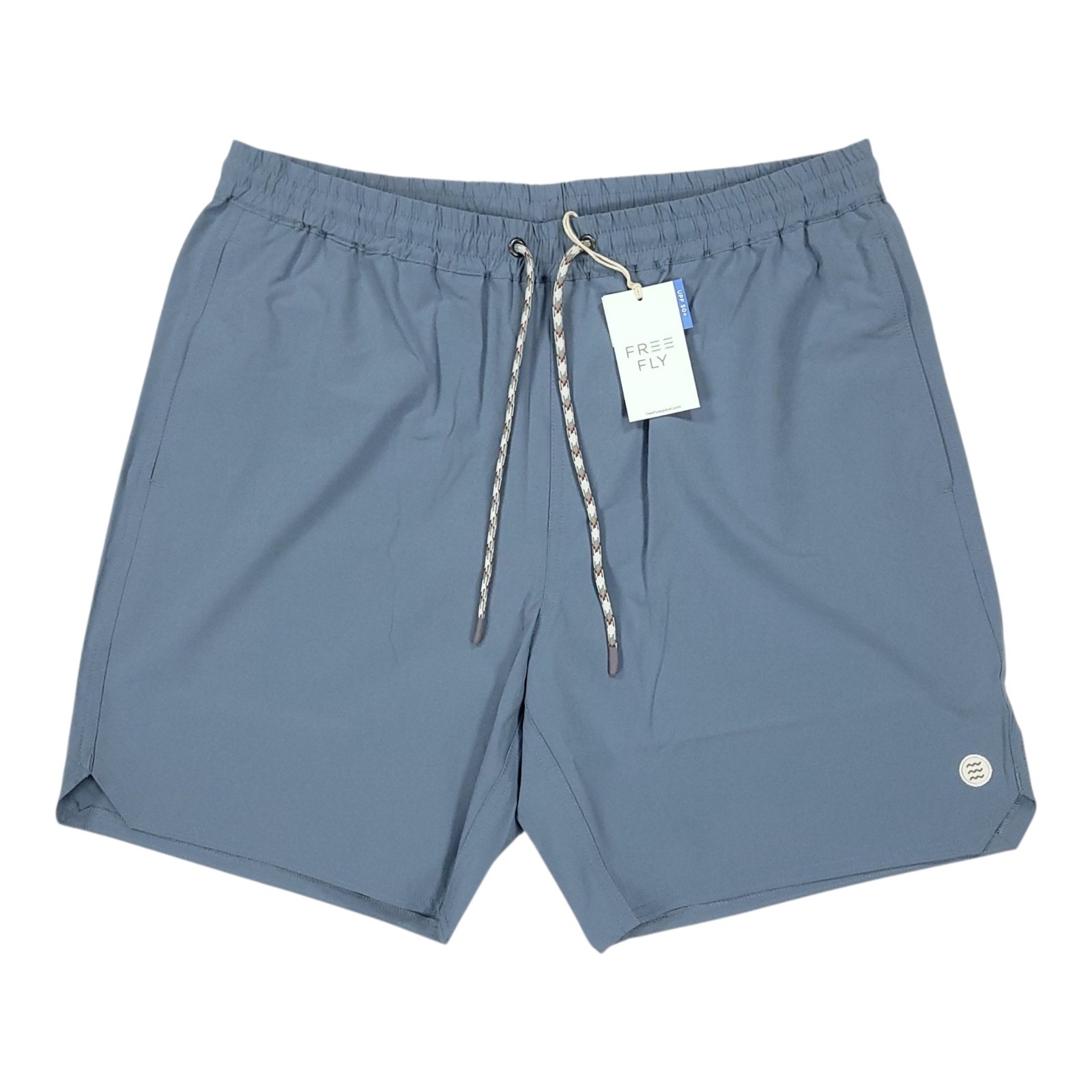 FREE FLY Men\'s LARGE Andros Shorts Pacific Blue Swim Trunk 7\ FREE FLY Men\'s LARGE Andros Shorts Pacific Blue Swim Trunk 7\