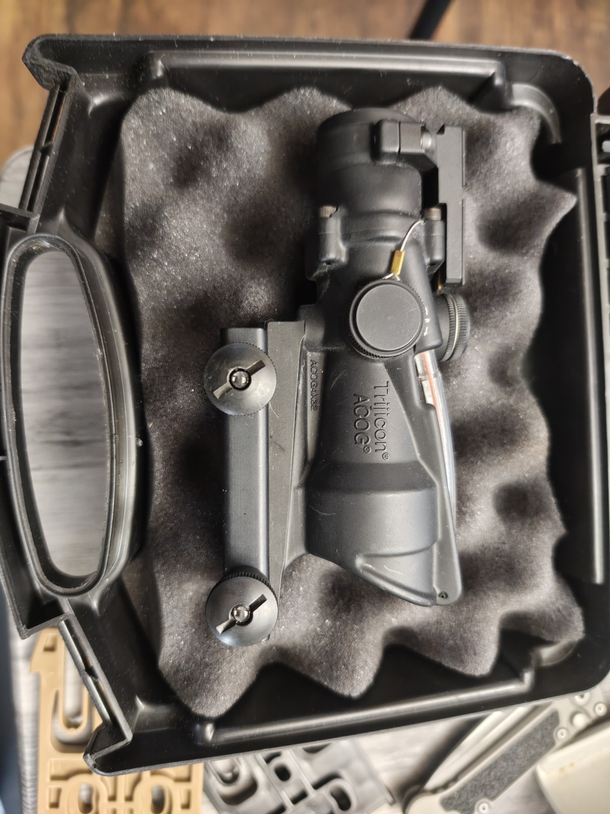 Trijicon ACOG TA31F w/Trex Arms red dot saddle mount *Never Fielded*