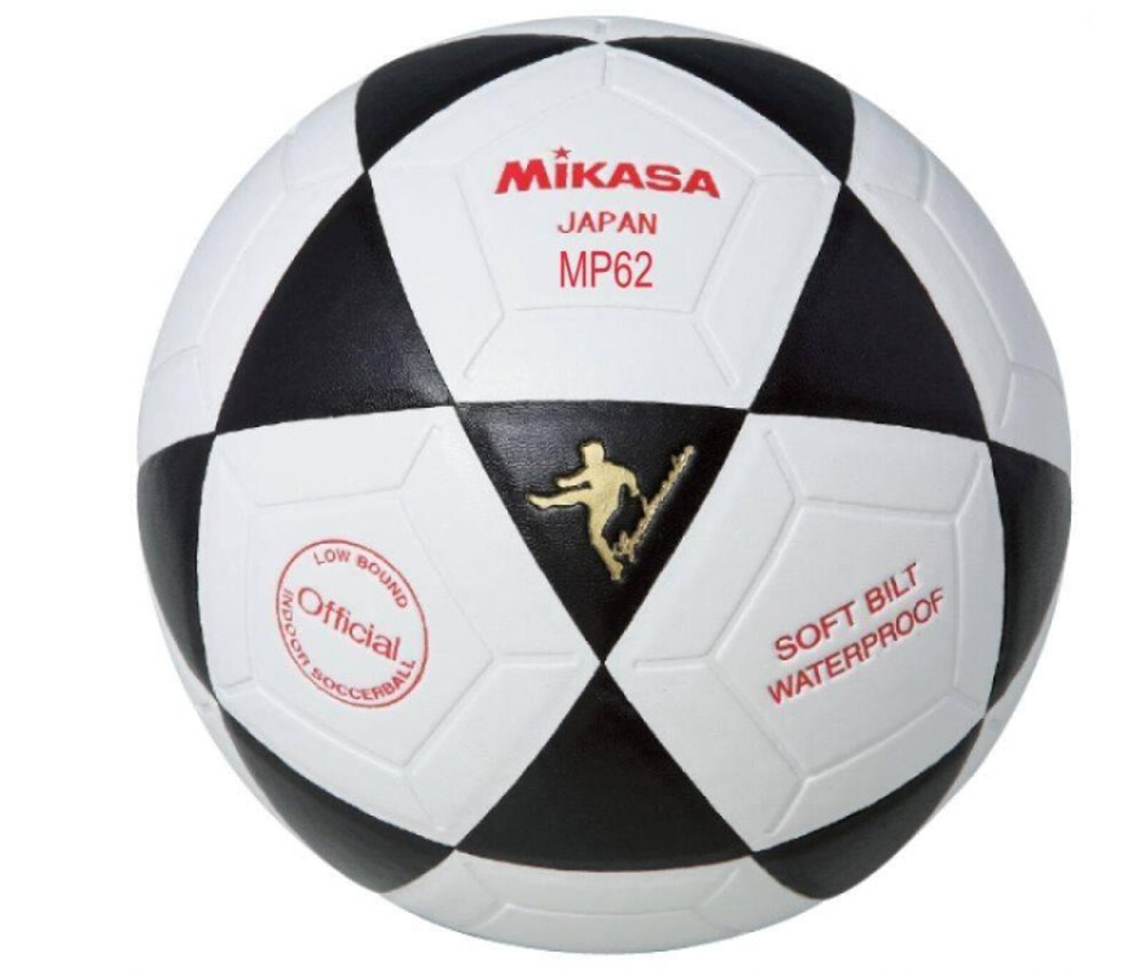 New Mikasa MP62 Indoor Soccer Ball Size 4 Training Match Black White Synthetic