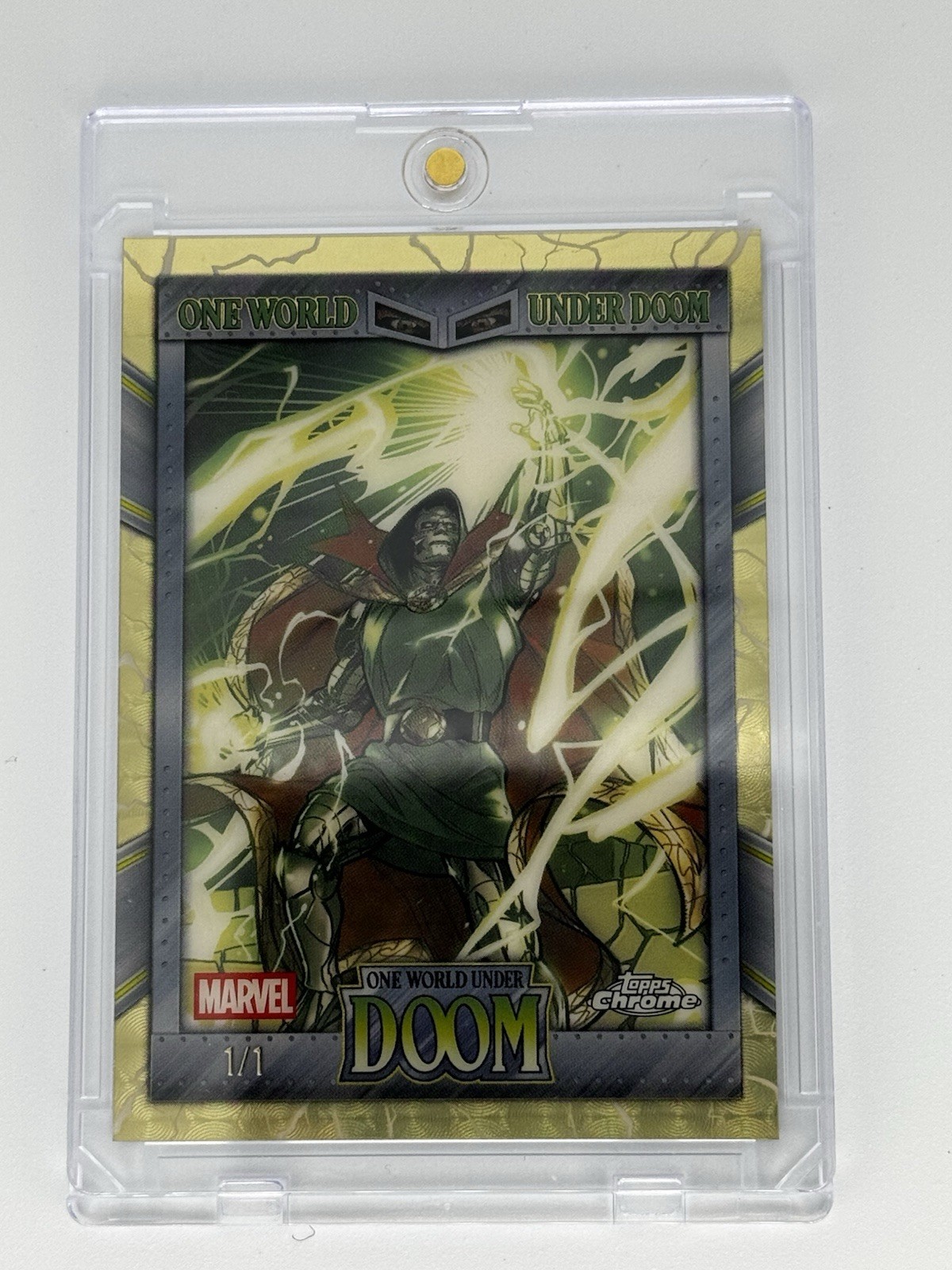 2026 Topps Chrome Marvel One World Under Doctor Doom Superfractor 1/1 #OW-13