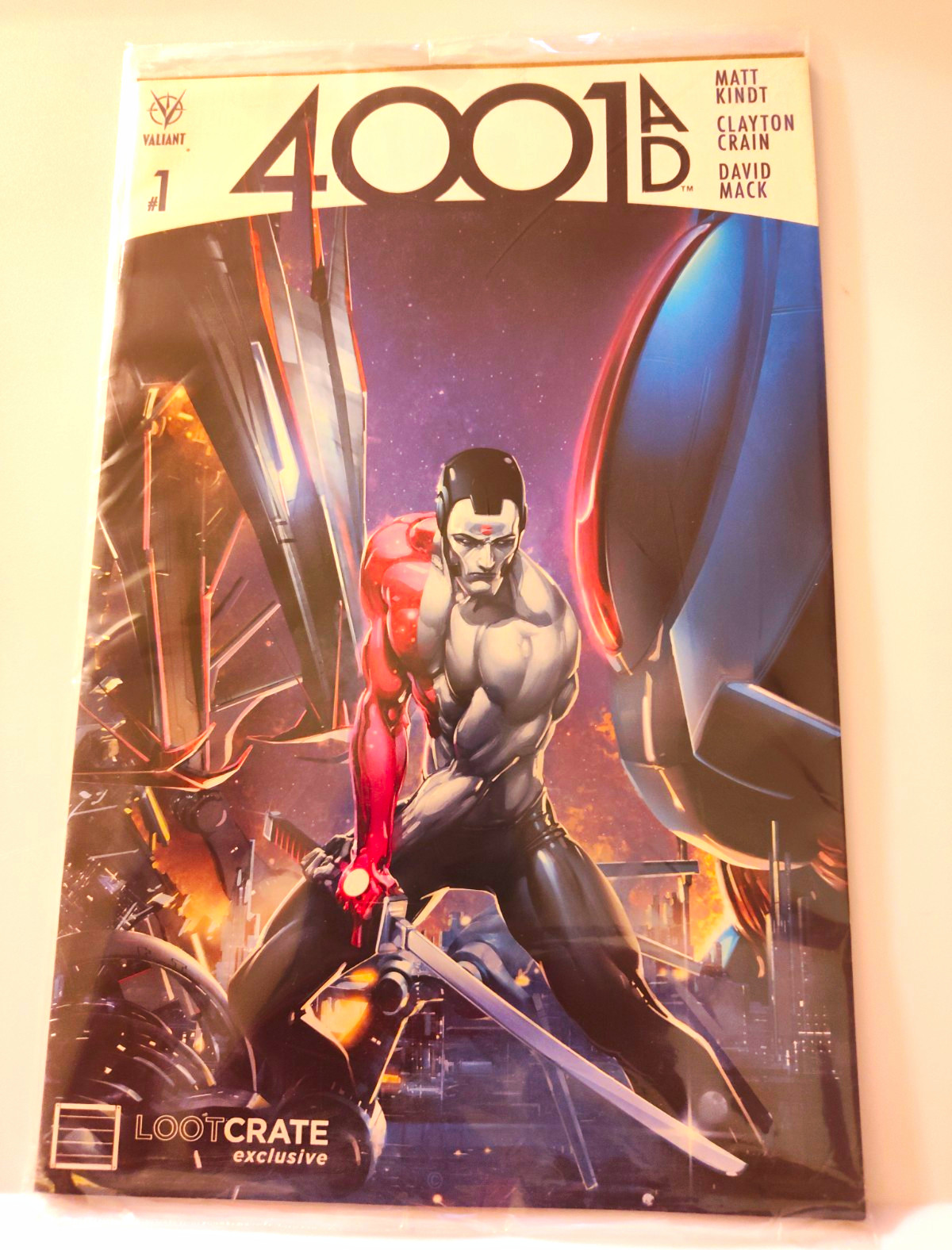 Valiant 4001 A.D. #1 Loot Crate Exclusive Clayton Crain Variant Cover Valiant 4001 A.D. #1 Loot Crate Exclusive Clayton Crain Variant Cover