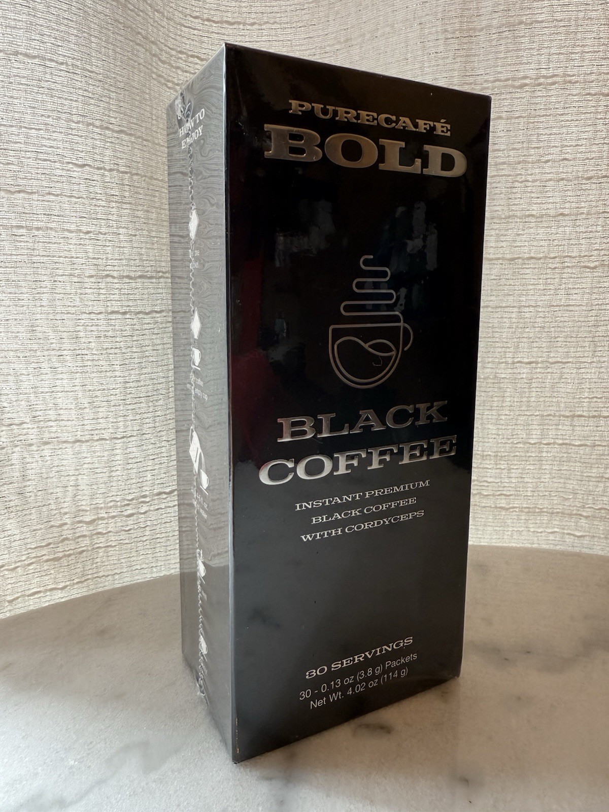 Live Pure Purecafe BOLD BLACK COFFEE. 30 servings. EXP: 02/2026 New.