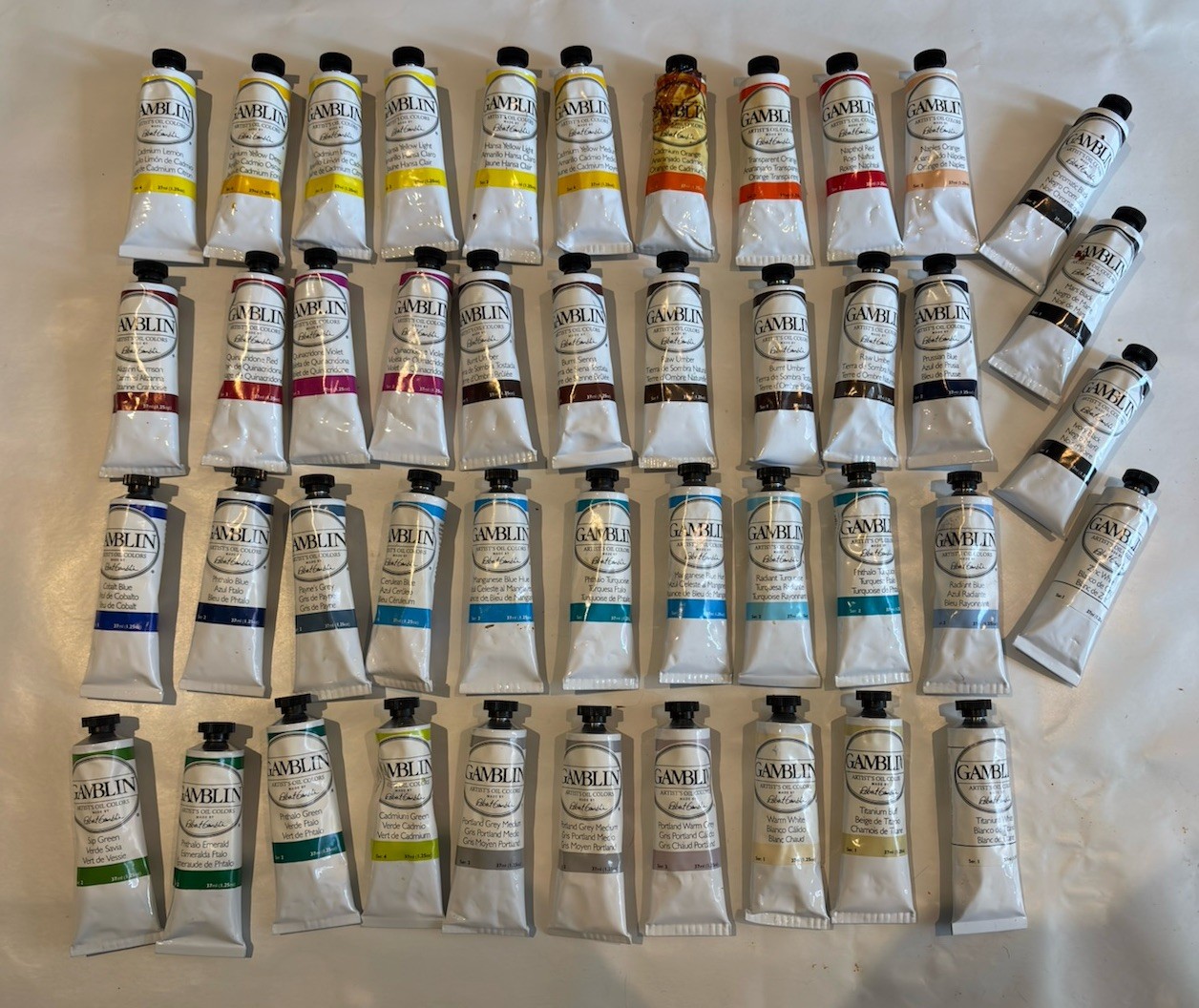 Gamblin Artist Oil Colours 37ml Tubes - Lot of 43 - 🎨New🎨