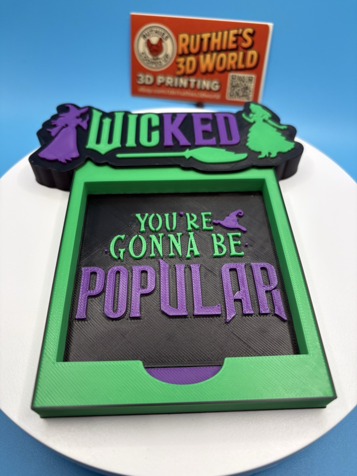 Wicked “you’re going to be popular” Post It Note Holder Wicked “you’re going to be popular” Post It Note Holder