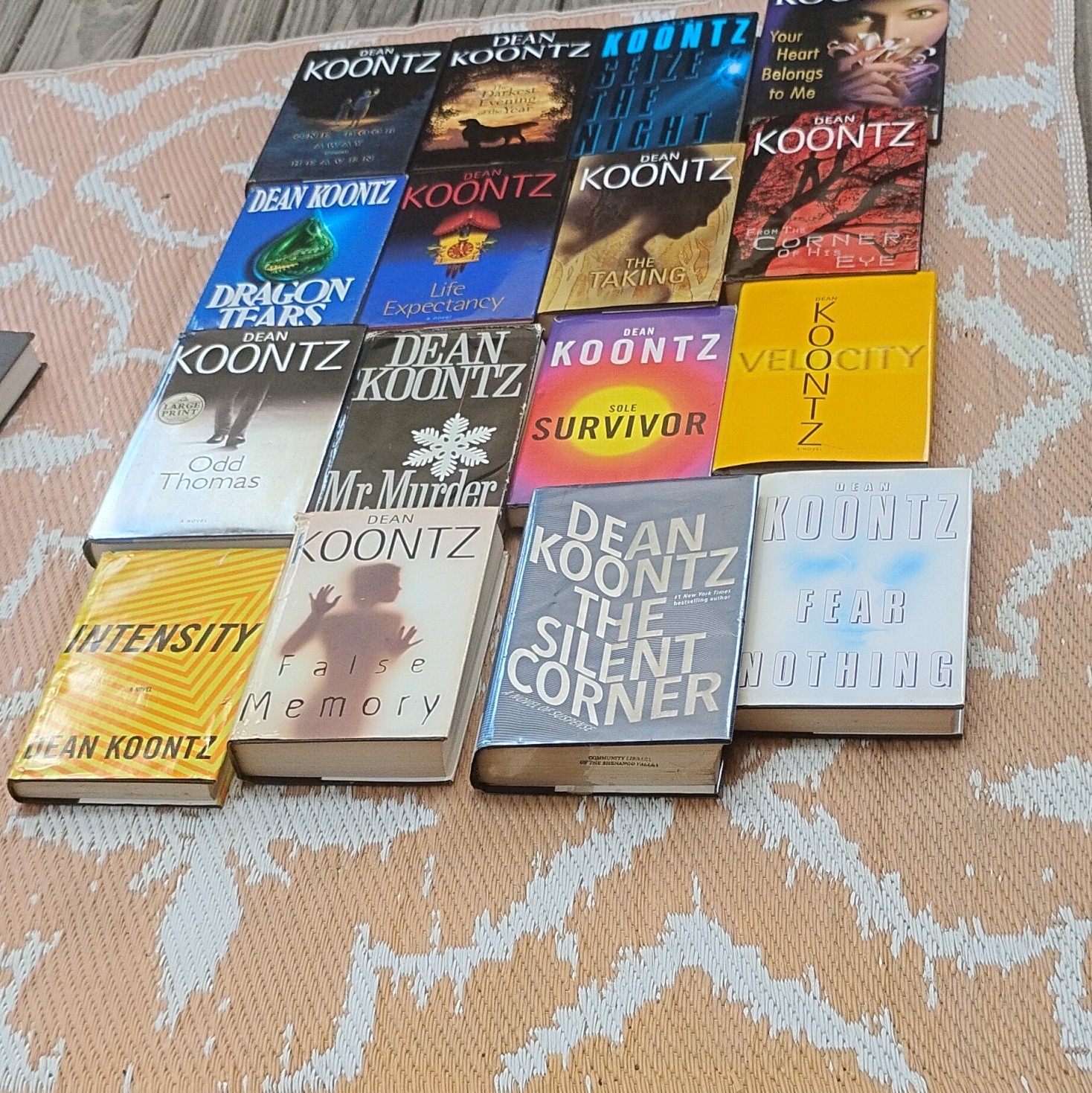 Dean Koontz 16 Hard Cover Book Mixed Lot