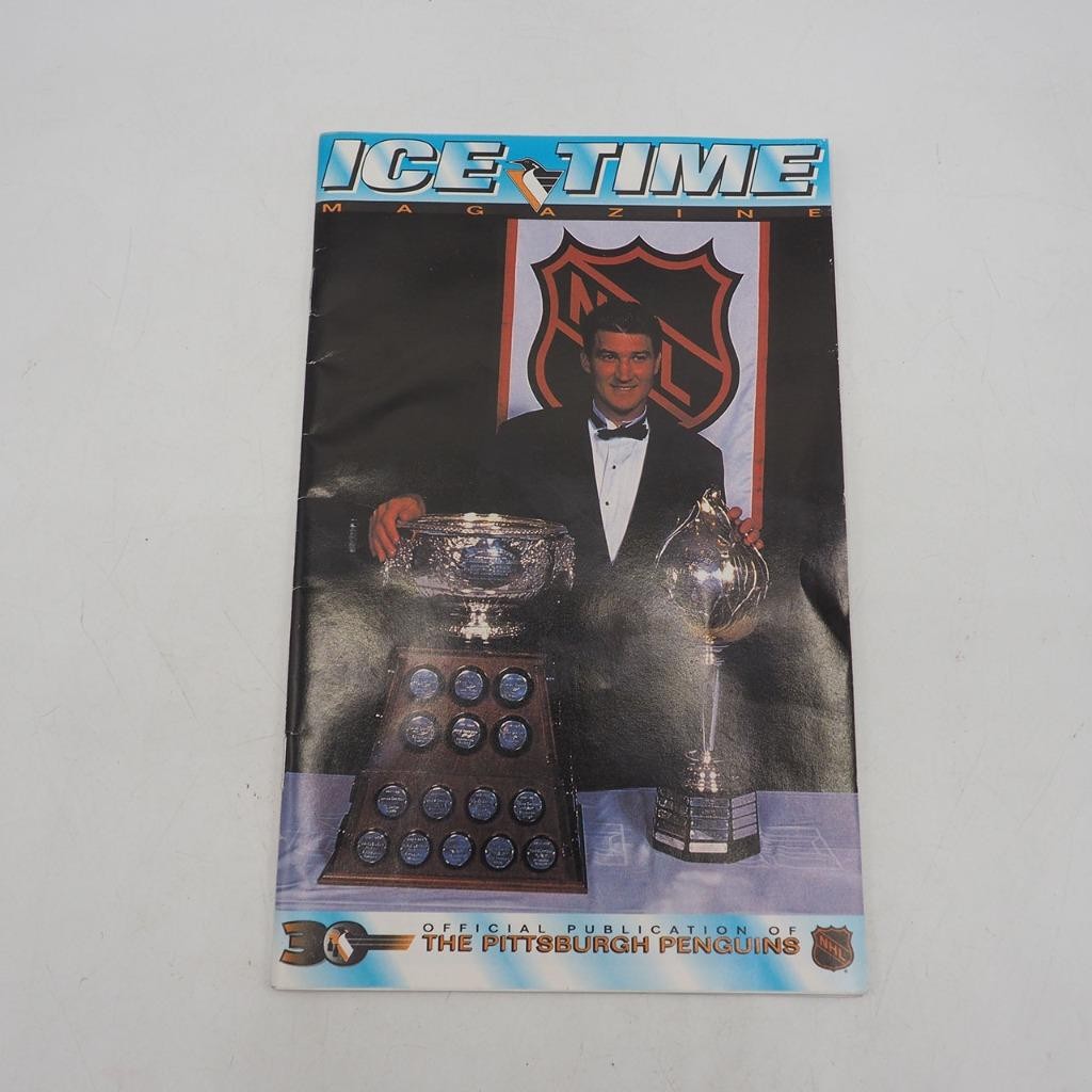 Pittsburgh Penguins Ice Time Game Program 1996-1997 Hartford Whalers Pittsburgh Penguins Ice Time Game Program 1996-1997 Hartford Whalers