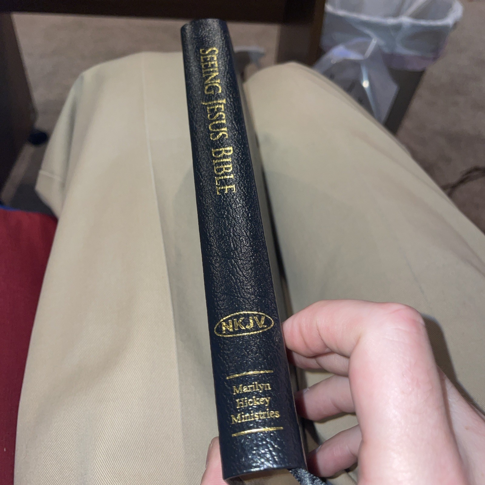 Seeing Jesus Bible NKJV Leather Seeing Jesus Bible NKJV Leather