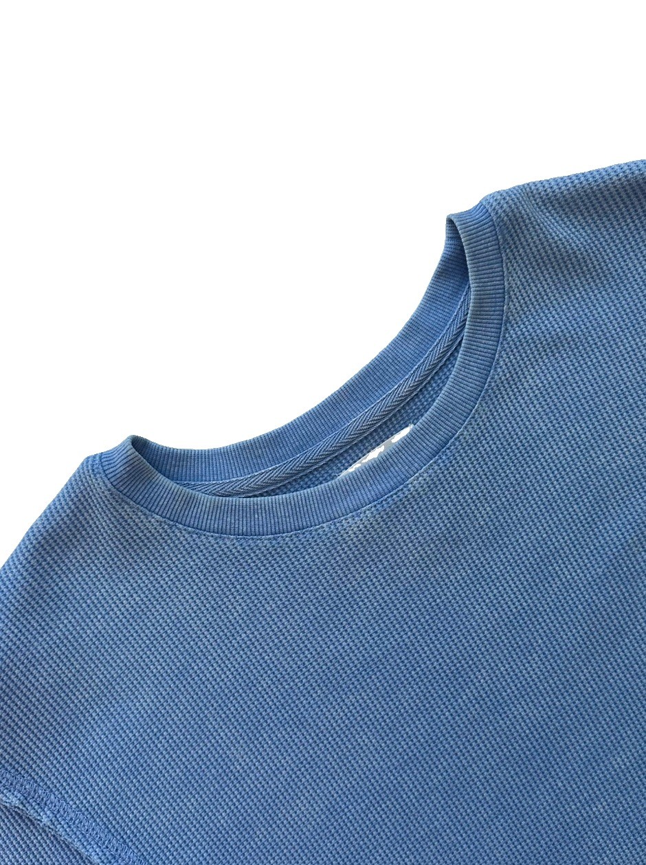 Sunny Side By Sundry Coastal Lounge Waffle Knit Blue Long Sleeve SZ XL Sunny Side By Sundry Coastal Lounge Waffle Knit Blue Long Sleeve SZ XL