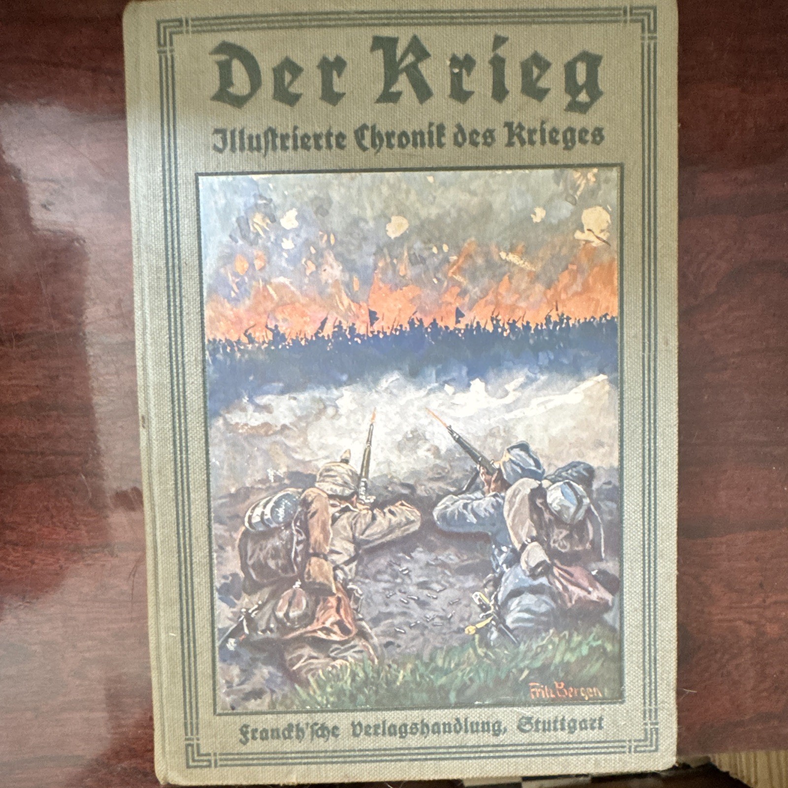 Der Krieg Illustrierte Chronik 1914 Erster Band HC German Stuttgart