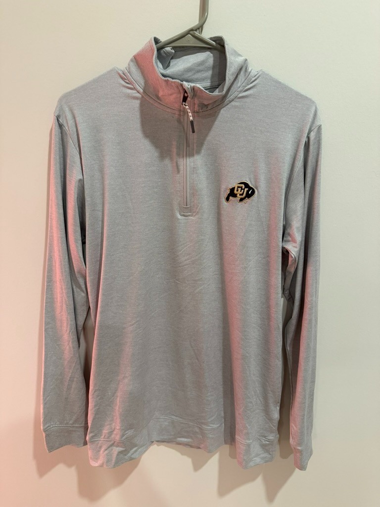 Champion Colorado Buffaloes Quarter Zip Pullover Mens Small CU Buffs NWOT