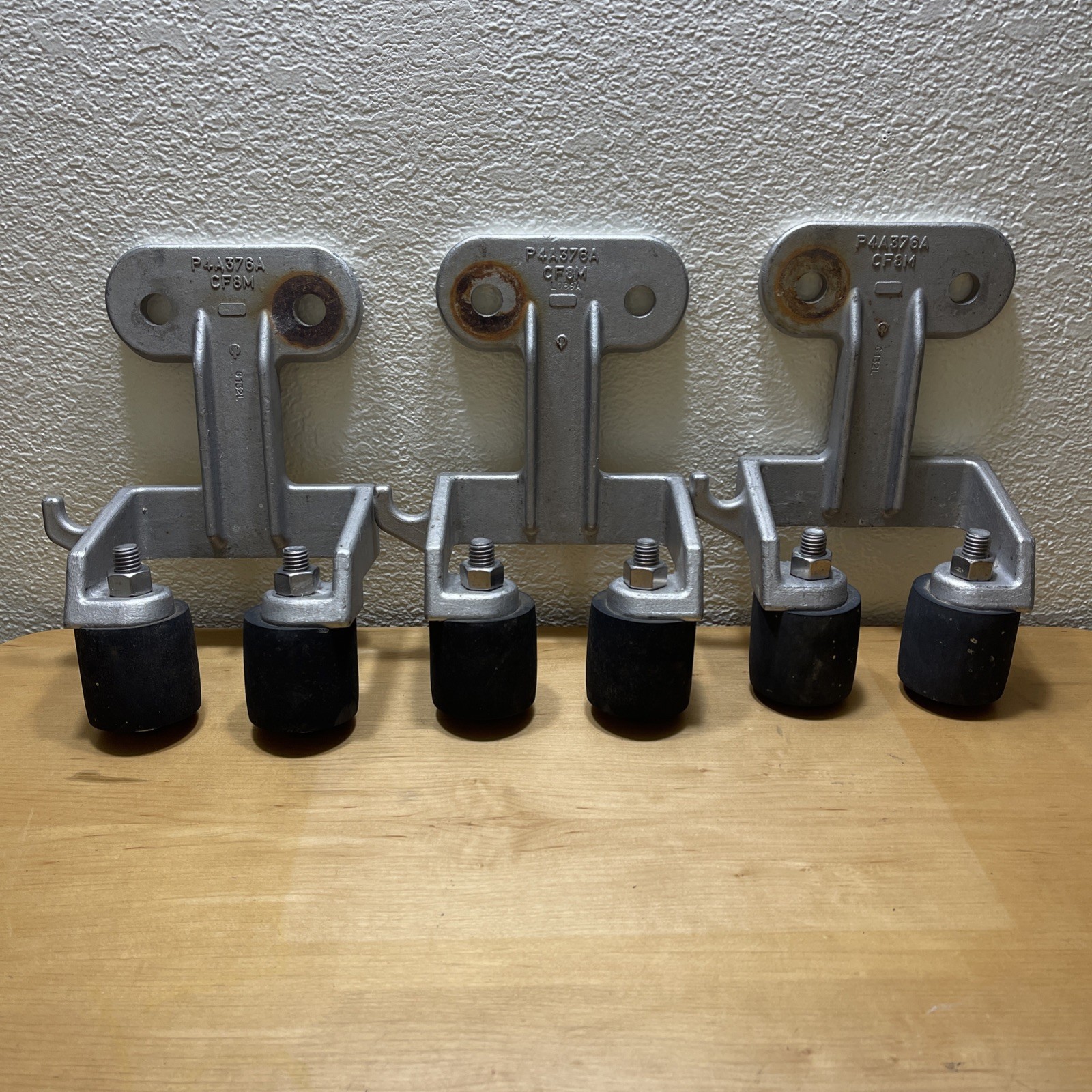 Lot of 3 Conery CF8M 316 Stainless Steel Upper Guide Rail Brackets L089A