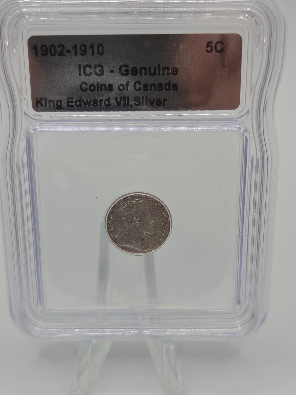 1902-1910 Canadian King EdwardVII SILVER 5C ๐จ๐ฆ ICG Genuine 1902-1910 Canadian King EdwardVII SILVER 5C ๐จ๐ฆ ICG Genuine