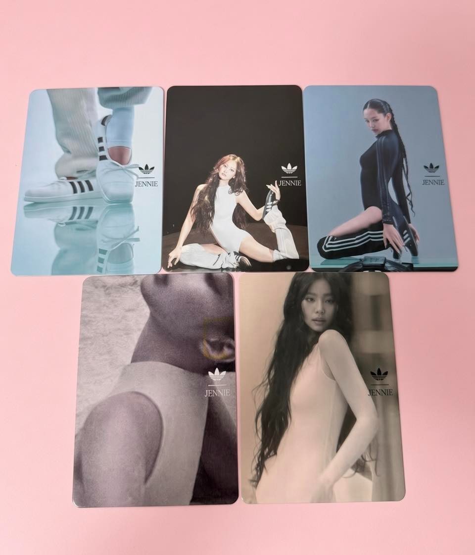 BLACKPINK JENNIE OFFICIAL ADIDAS PROMO PHOTOCARD SET BLACKPINK JENNIE OFFICIAL ADIDAS PROMO PHOTOCARD SET
