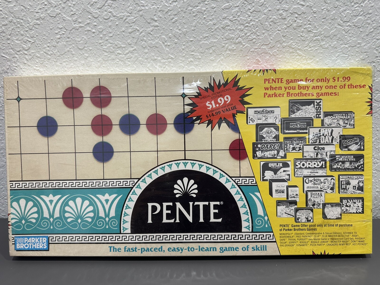 Pente Factory Sealed Classic Board Game Parker Brothers VTG 1989 New