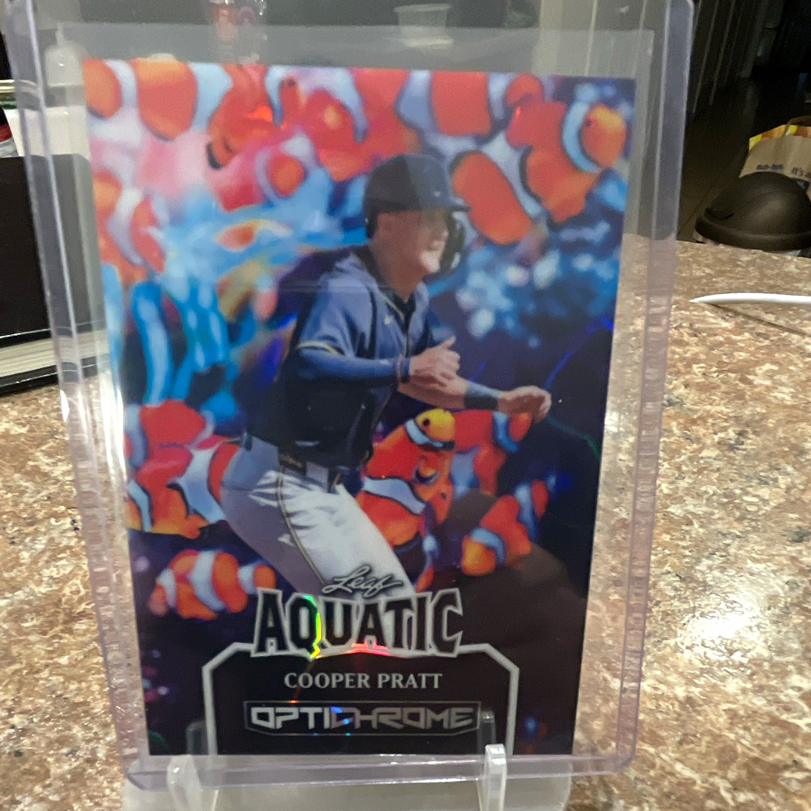 Leaf 2025 Optichrome Baseball Cooper Pratt Aquatic #AB-37 Crab Shimmer 1/1