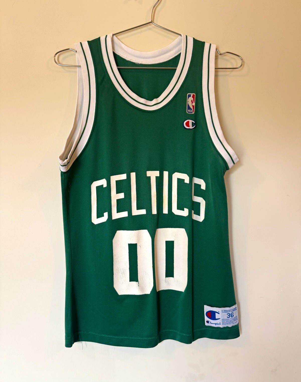 Vintage NBA Boston Celtics Robert Parish #00 Champion Basketball Jersey